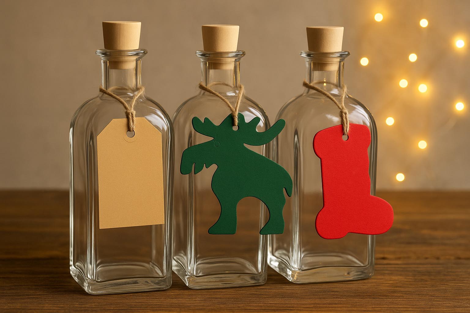 Etichetta appesa rettangolare, marrone Etichetta appesa rettangolare, marrone