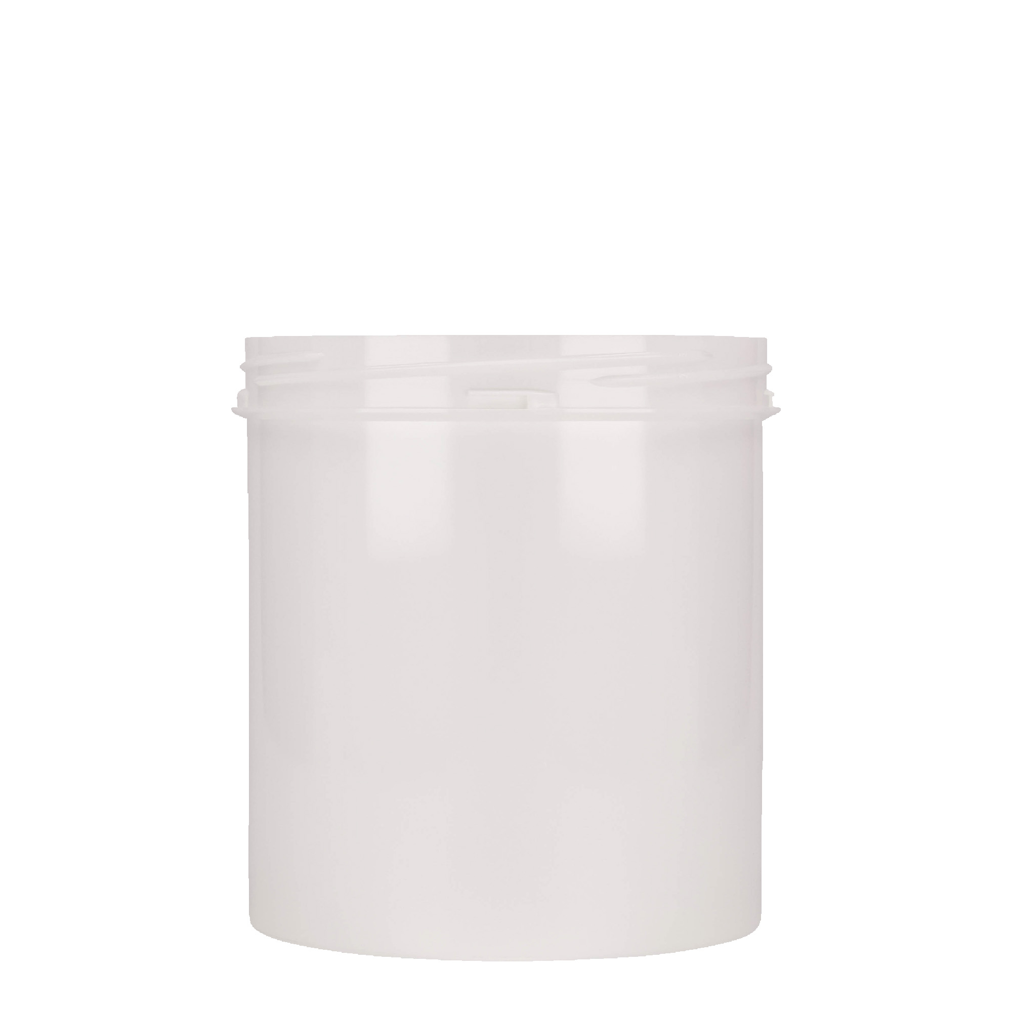 1.000 ml barattolo di plastica 'Securilock', PP, bianco, bocca: chiusura a vite