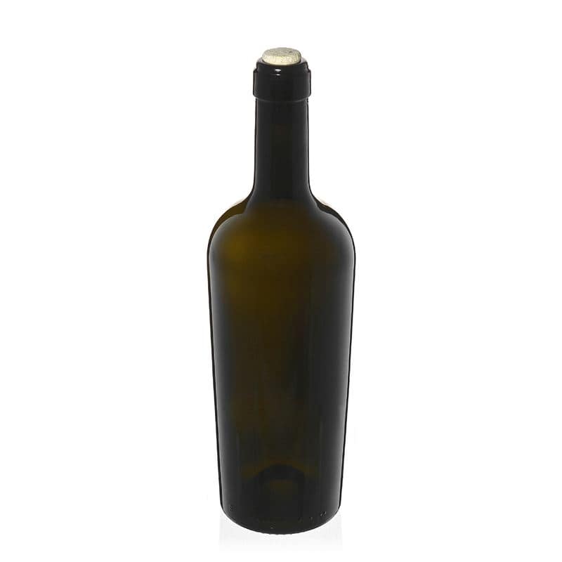 750 ml Bottiglia da vino 'Imperiale', verde antico, imboccatura: fascetta
