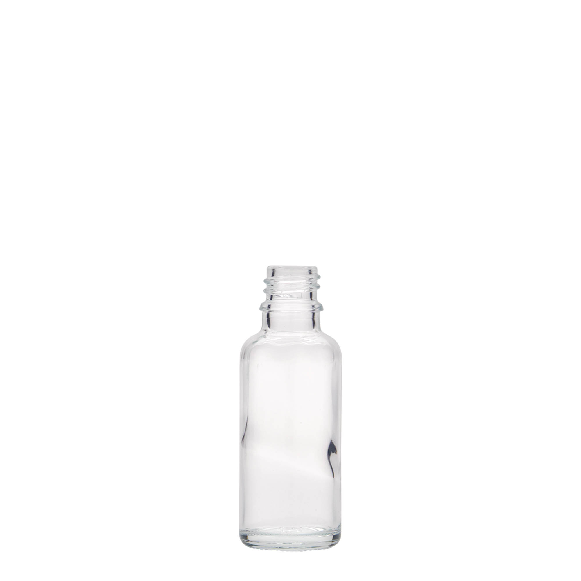 30 ml bottiglia medicinale, vetro, bocca: DIN 18