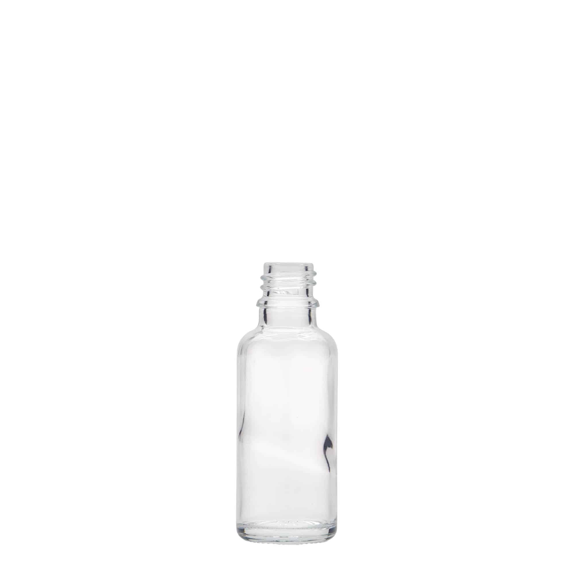 30 ml bottiglia medicinale, vetro, bocca: DIN 18