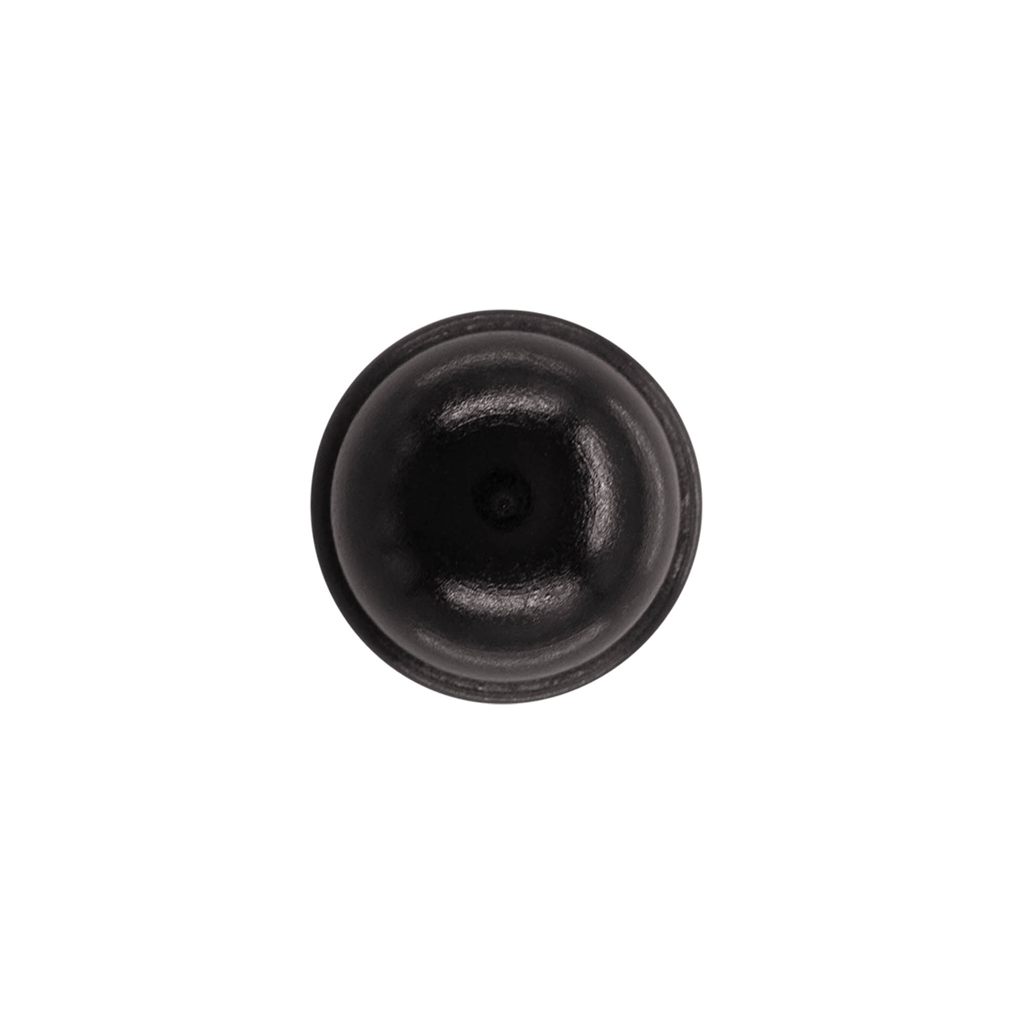 Tappo a manico 19 mm "Melone", legno/PE, nero, per bocca: sughero