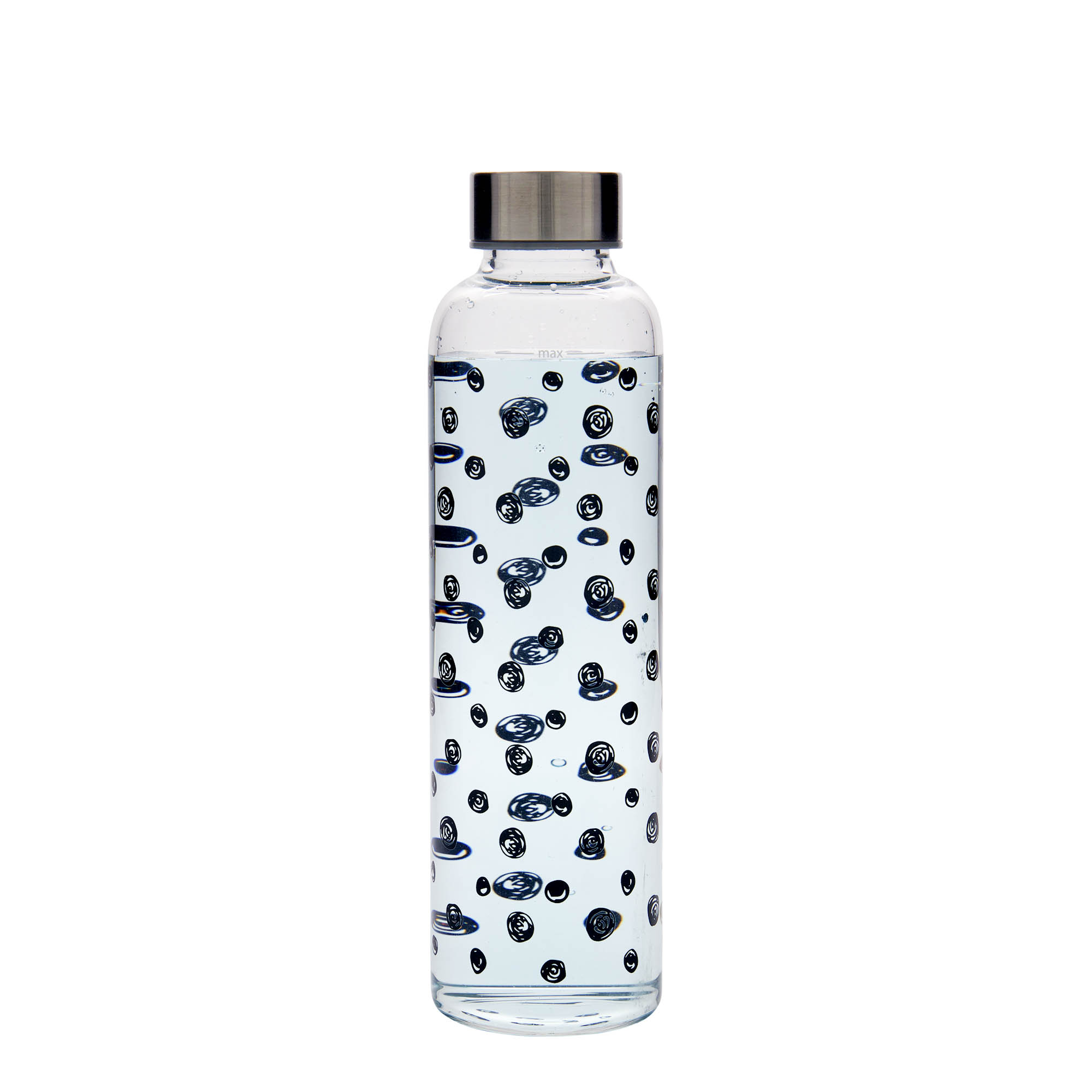 Borraccia da 500 ml 'Perseus - Punti neri', Bocca: Tappo a vite Borraccia da 500 ml 'Perseus - Punti neri', Bocca: Tappo a vite