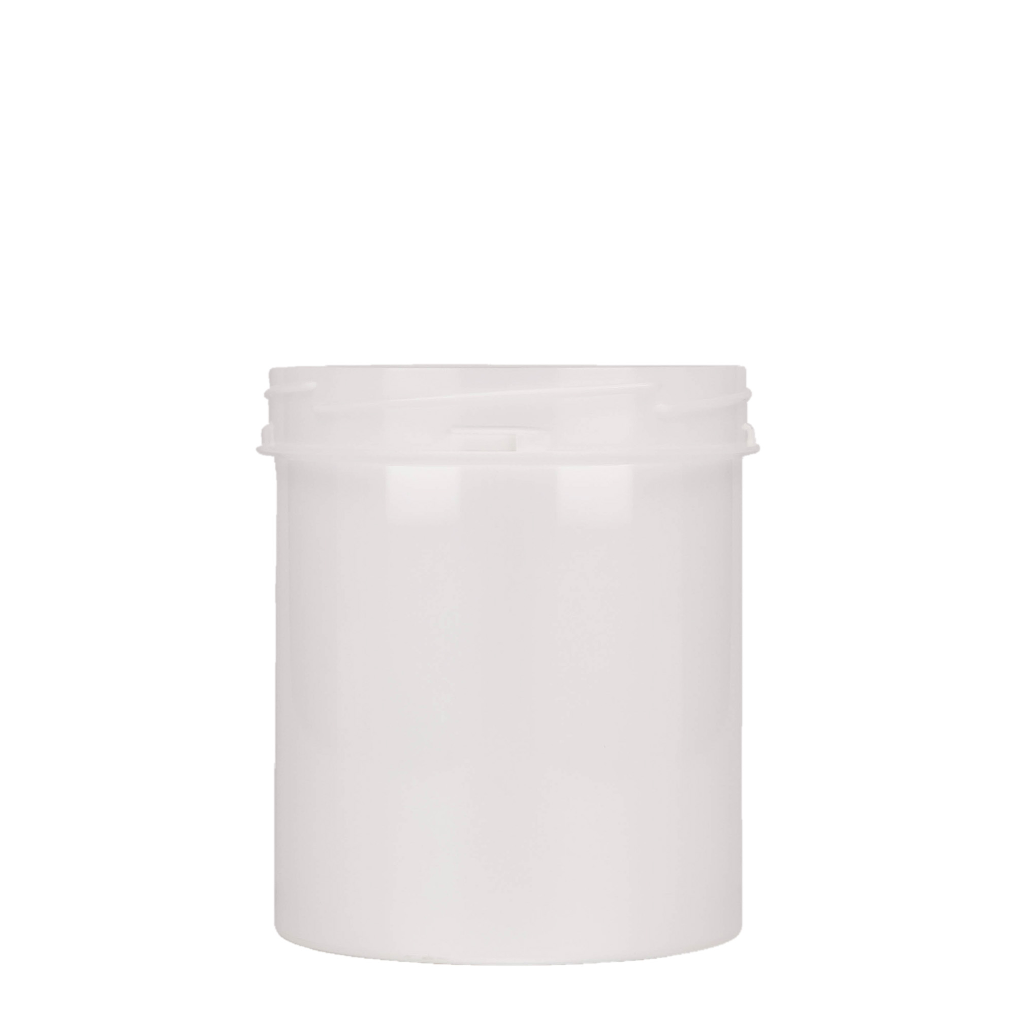 500 ml barattolo in plastica 'Securilock', PP, bianco, bocca: chiusura a vite 500 ml barattolo in plastica 'Securilock', PP, bianco, bocca: chiusura a vite