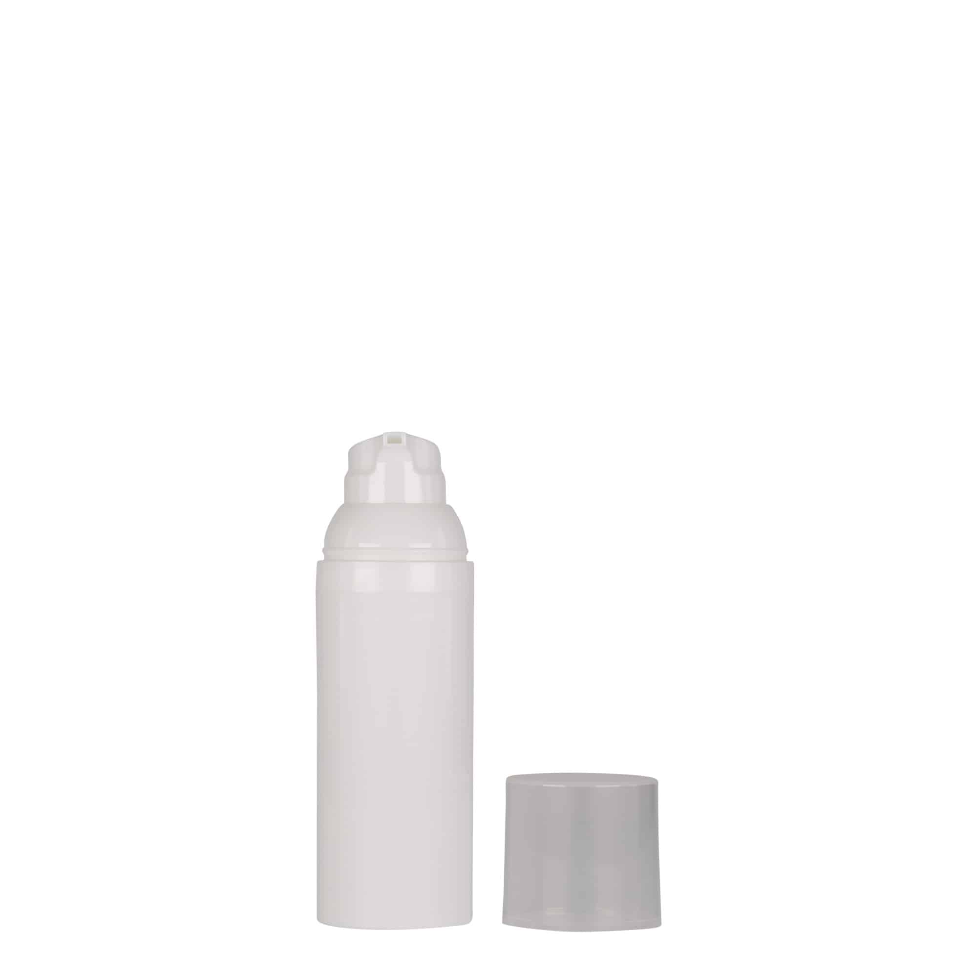 50 ml Flacone Airless 'Mezzo', plastica PP, bianco