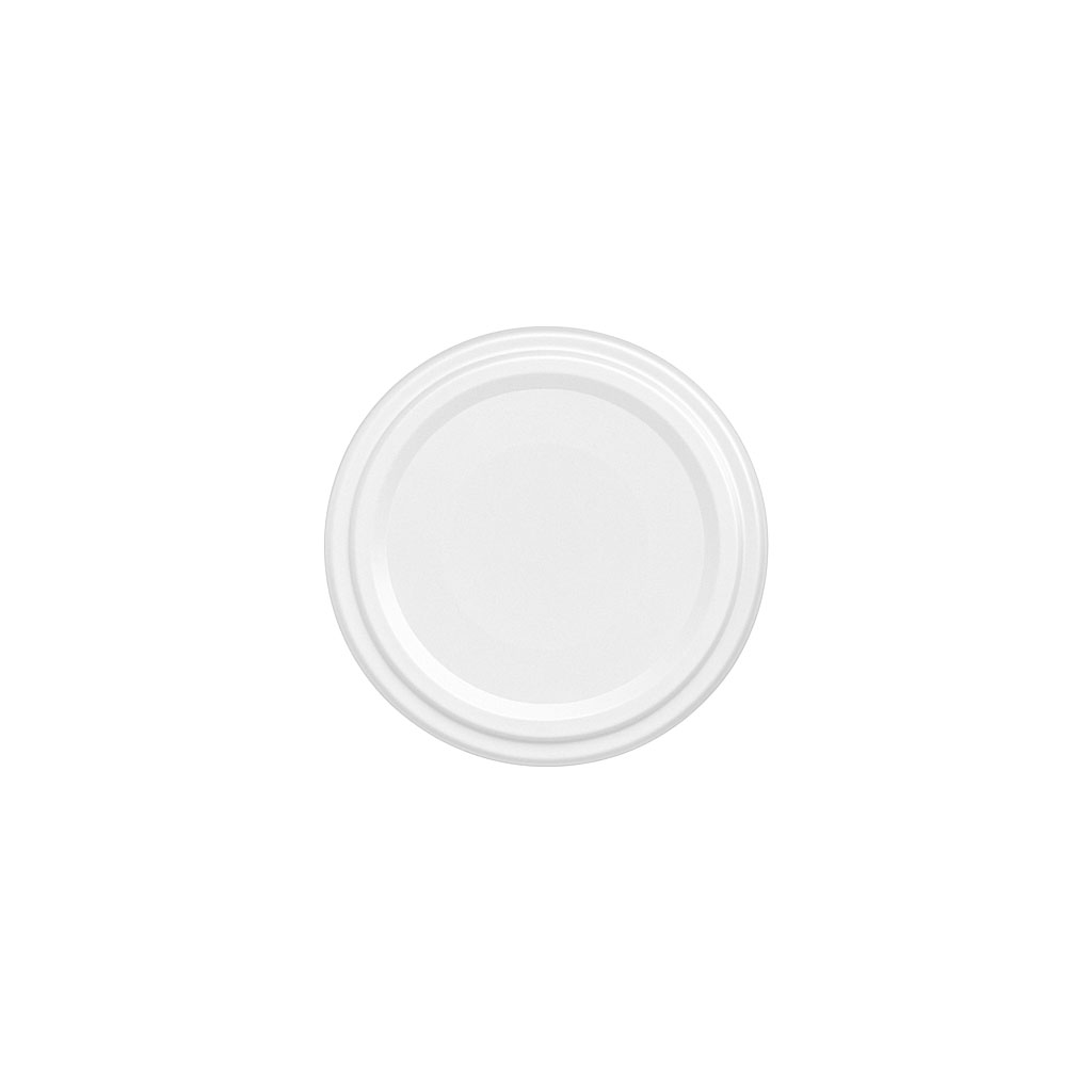 Tappo Twist-Off, lamina bianca, bianco, per bocca: TO 53