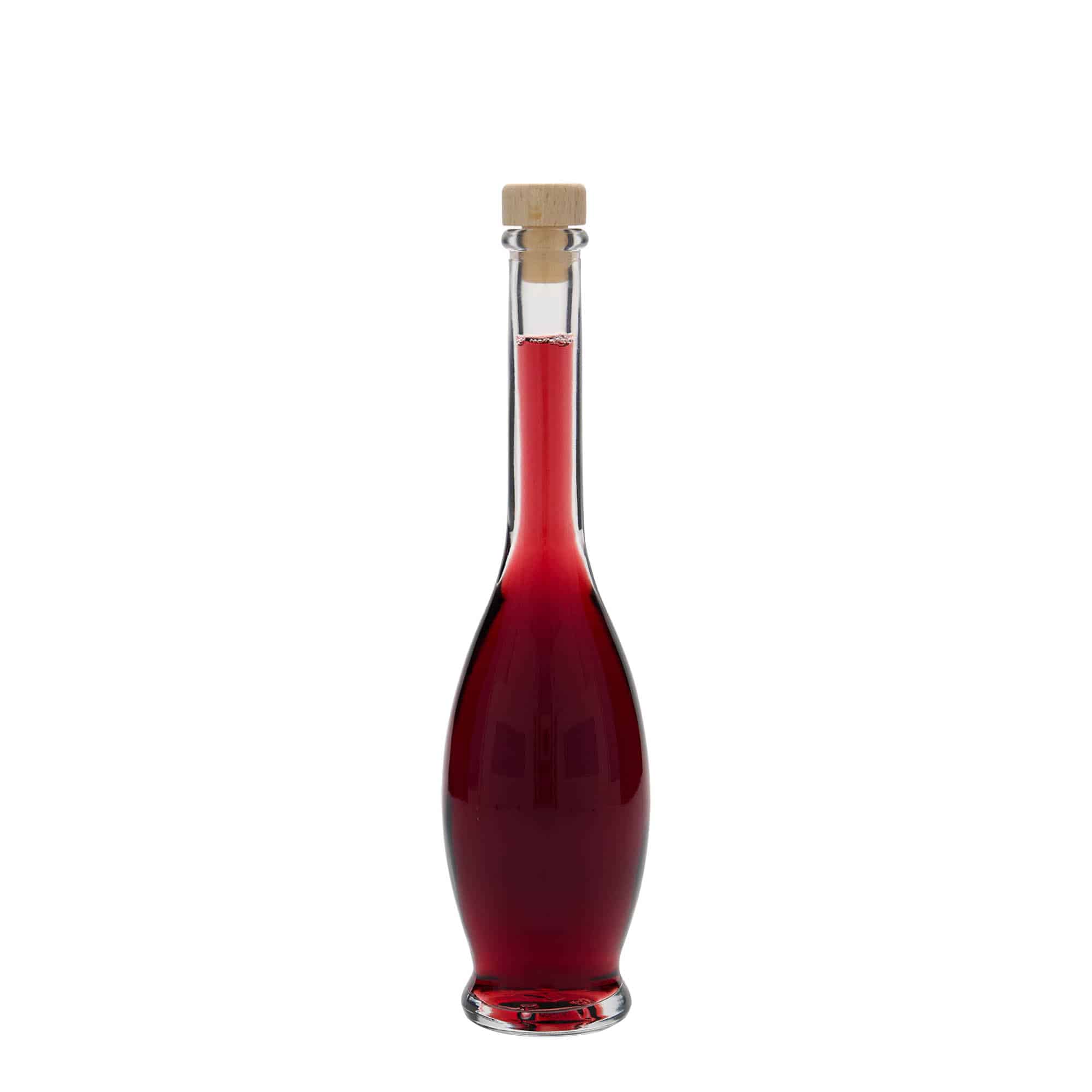 Bottiglia di vetro da 100 ml 'Gina', apertura: tappo di sughero Bottiglia di vetro da 100 ml 'Gina', apertura: tappo di sughero
