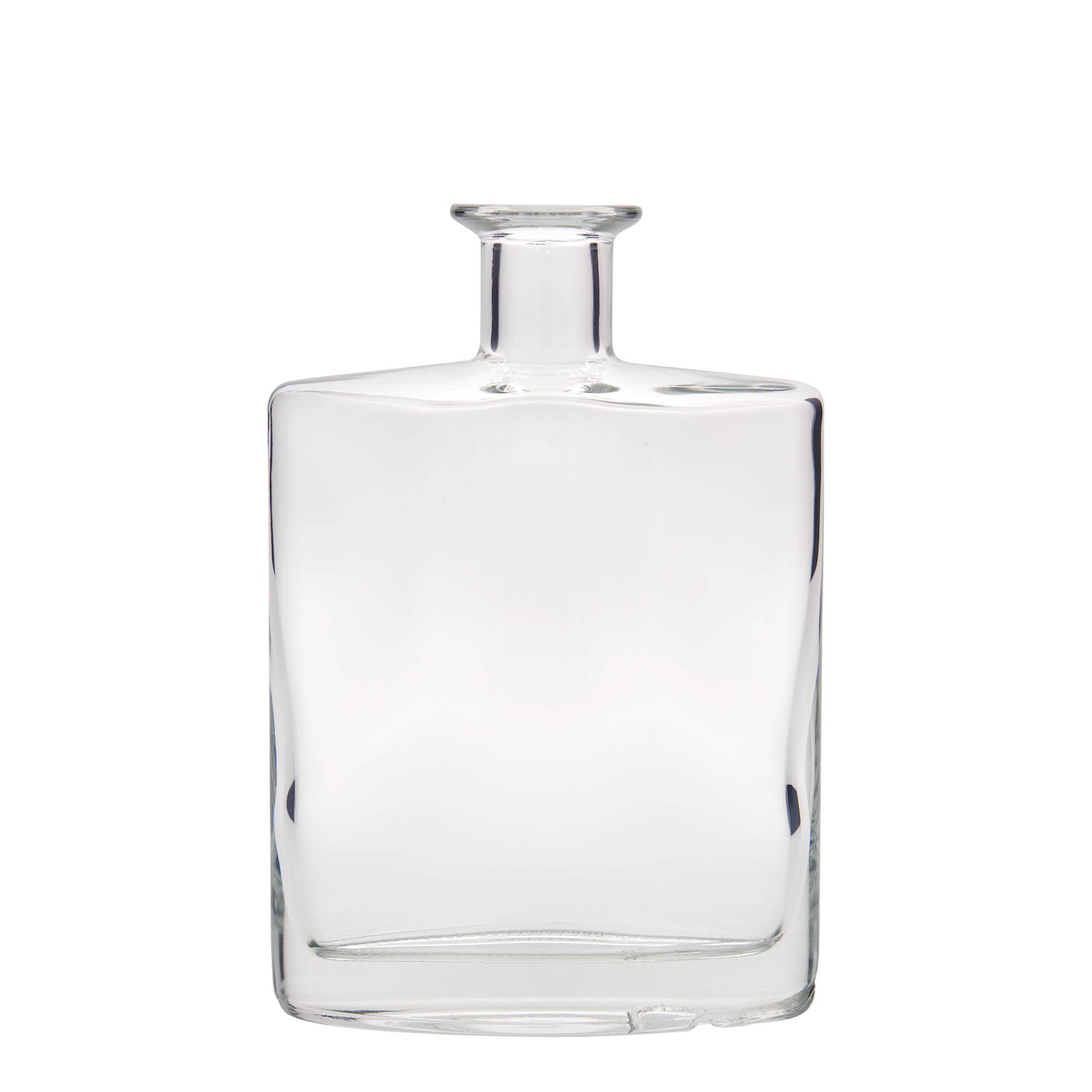 Bottiglia di vetro da 700 ml 'Zorbas', ovale, bocca: sughero