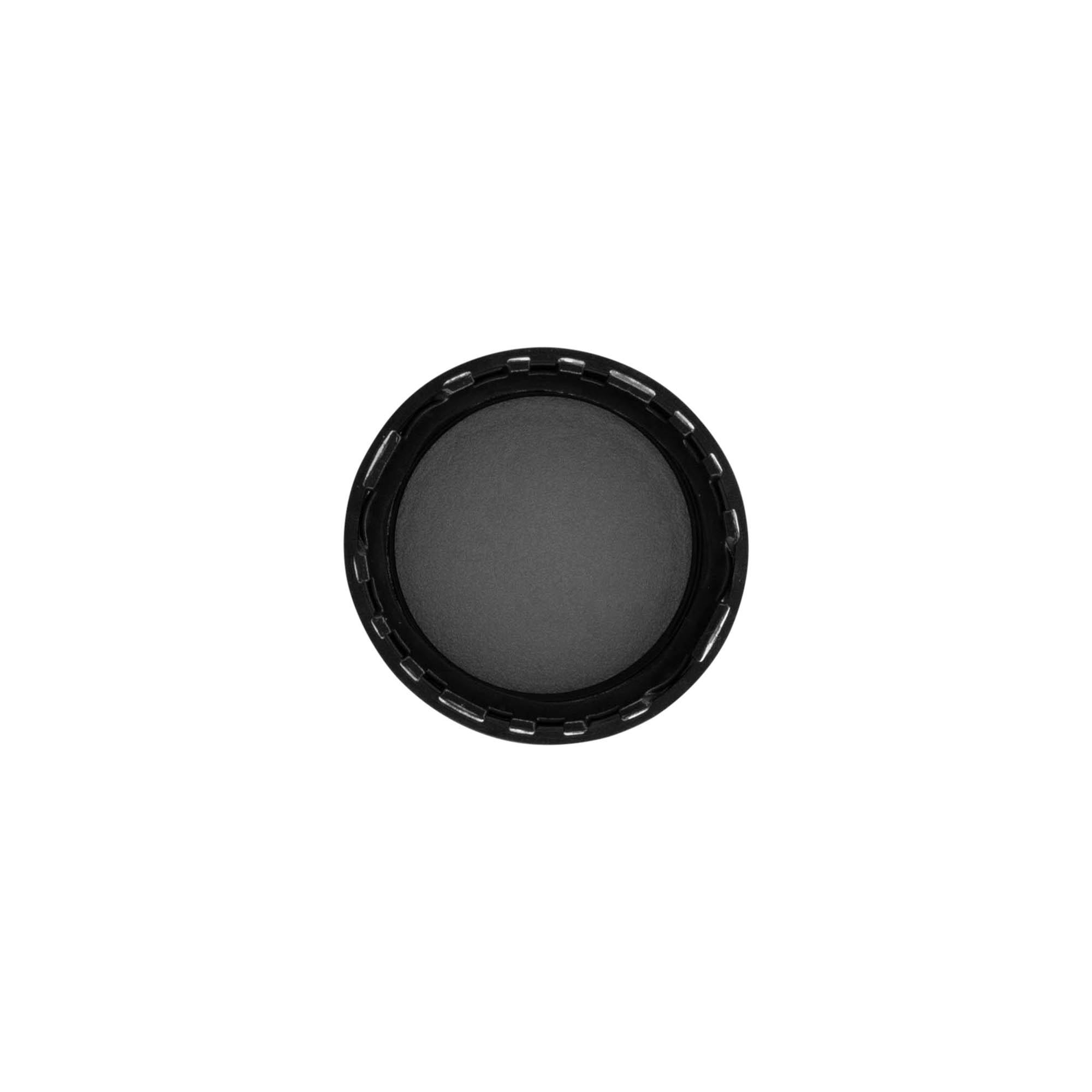 Chiusura a vite originalità, plastica PP, nero, per bocca: PP 28 Chiusura a vite originalità, plastica PP, nero, per bocca: PP 28