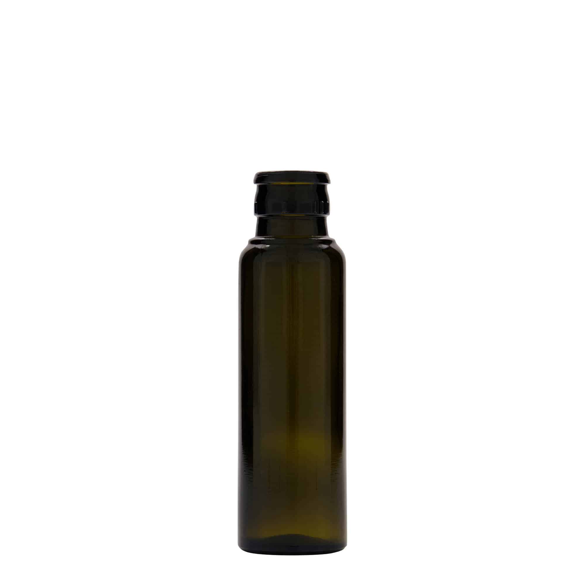 100 ml Bottiglia olio/aceto 'Willy New', vetro, verde antico, imboccatura: DOP