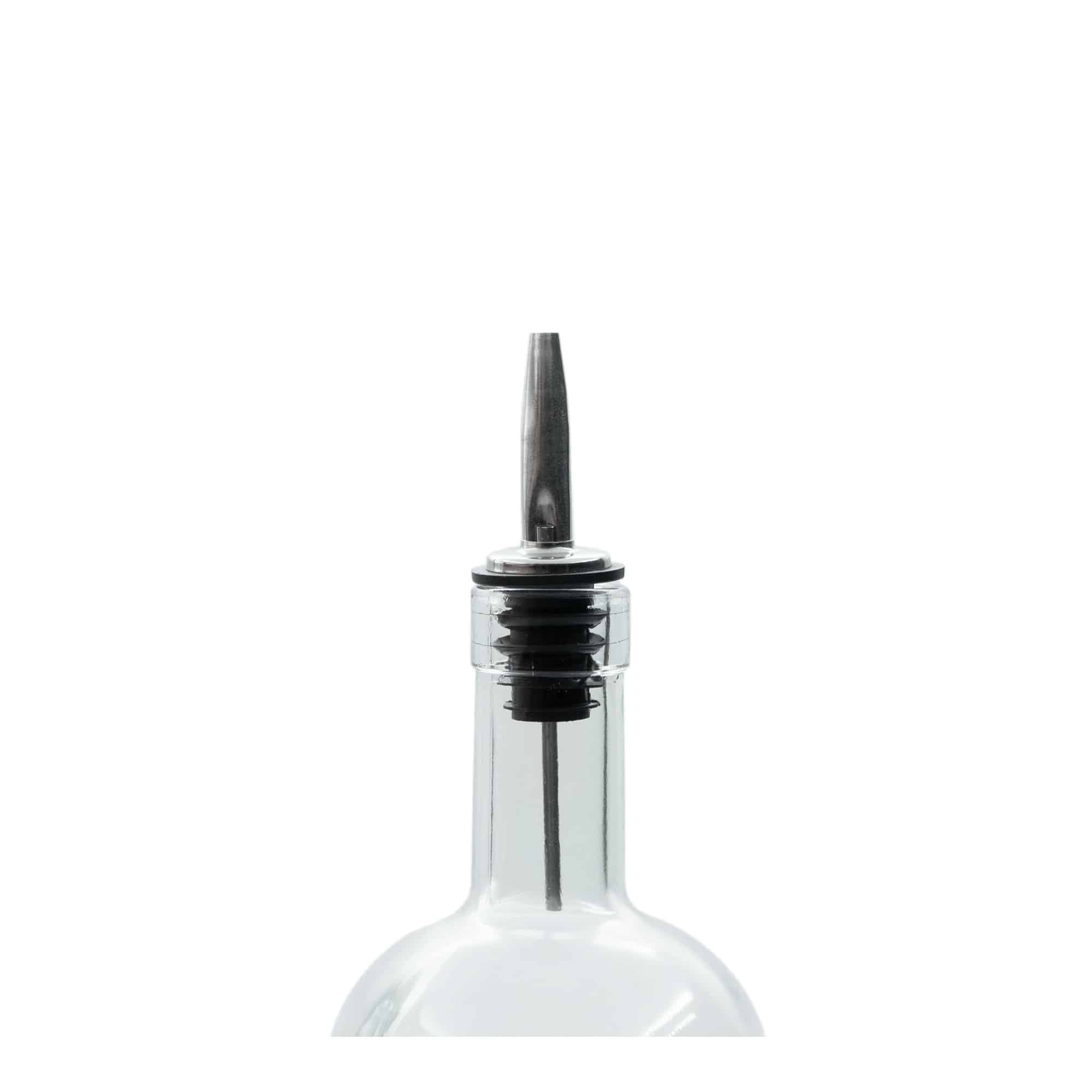 Tappo versatore Inox cannula per lìaria, acciaio inossidabile, argento-nero Tappo versatore Inox cannula per lìaria, acciaio inossidabile, argento-nero
