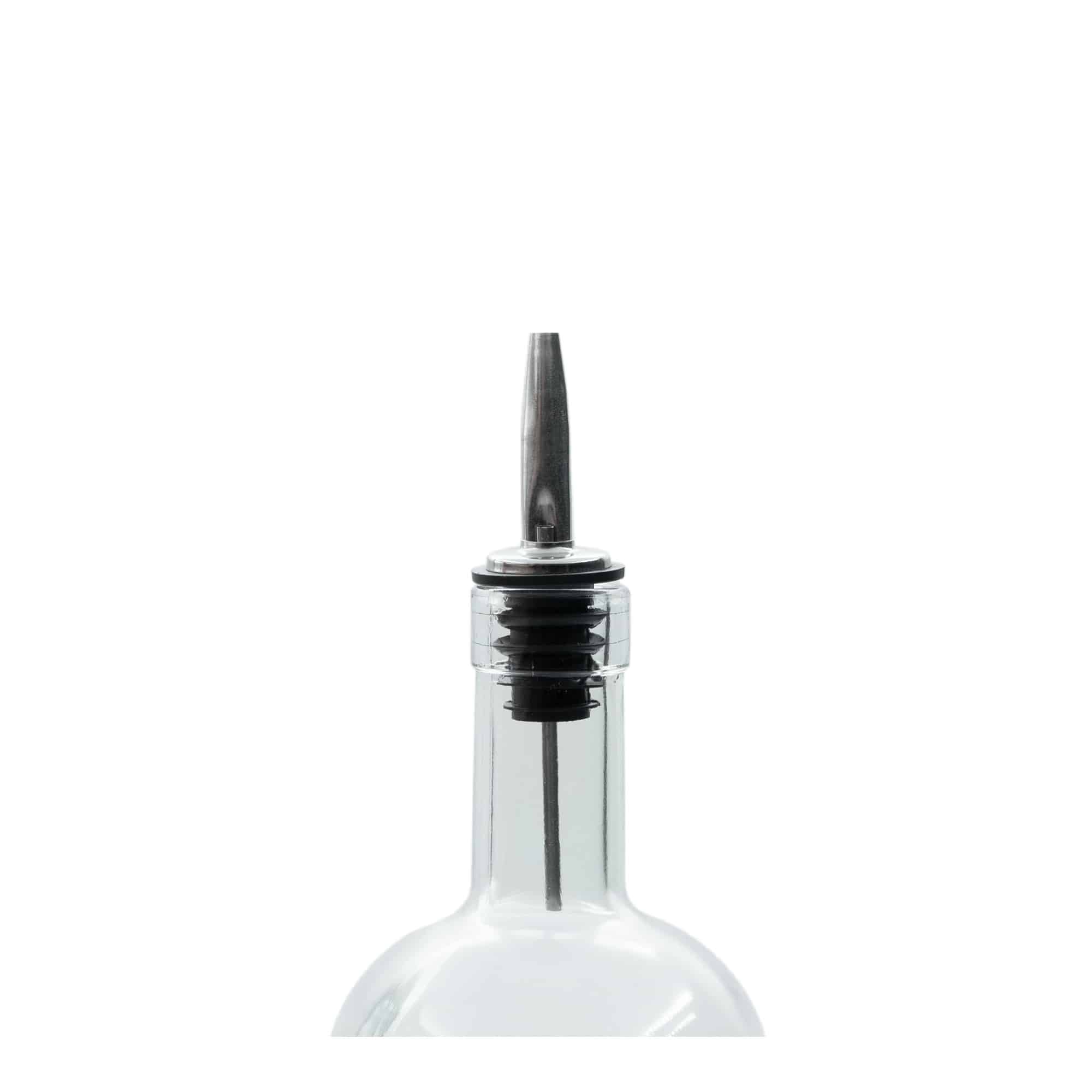 Beccuccio Inox con tubo d'aria, acciaio inox, argento-nero