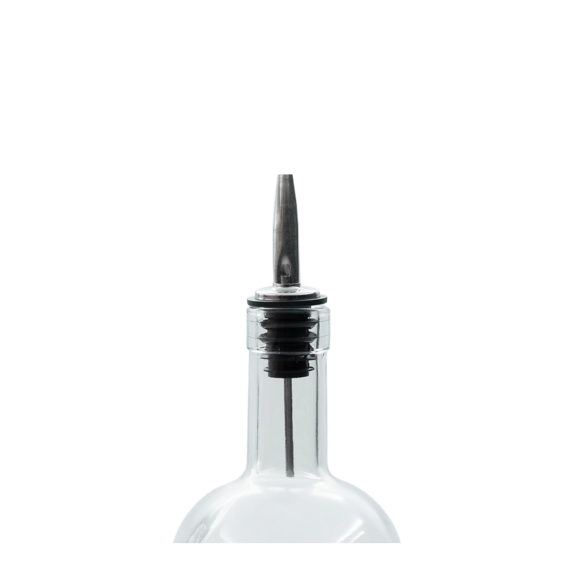 Beccuccio Inox con tubo d'aria, acciaio inox, argento-nero