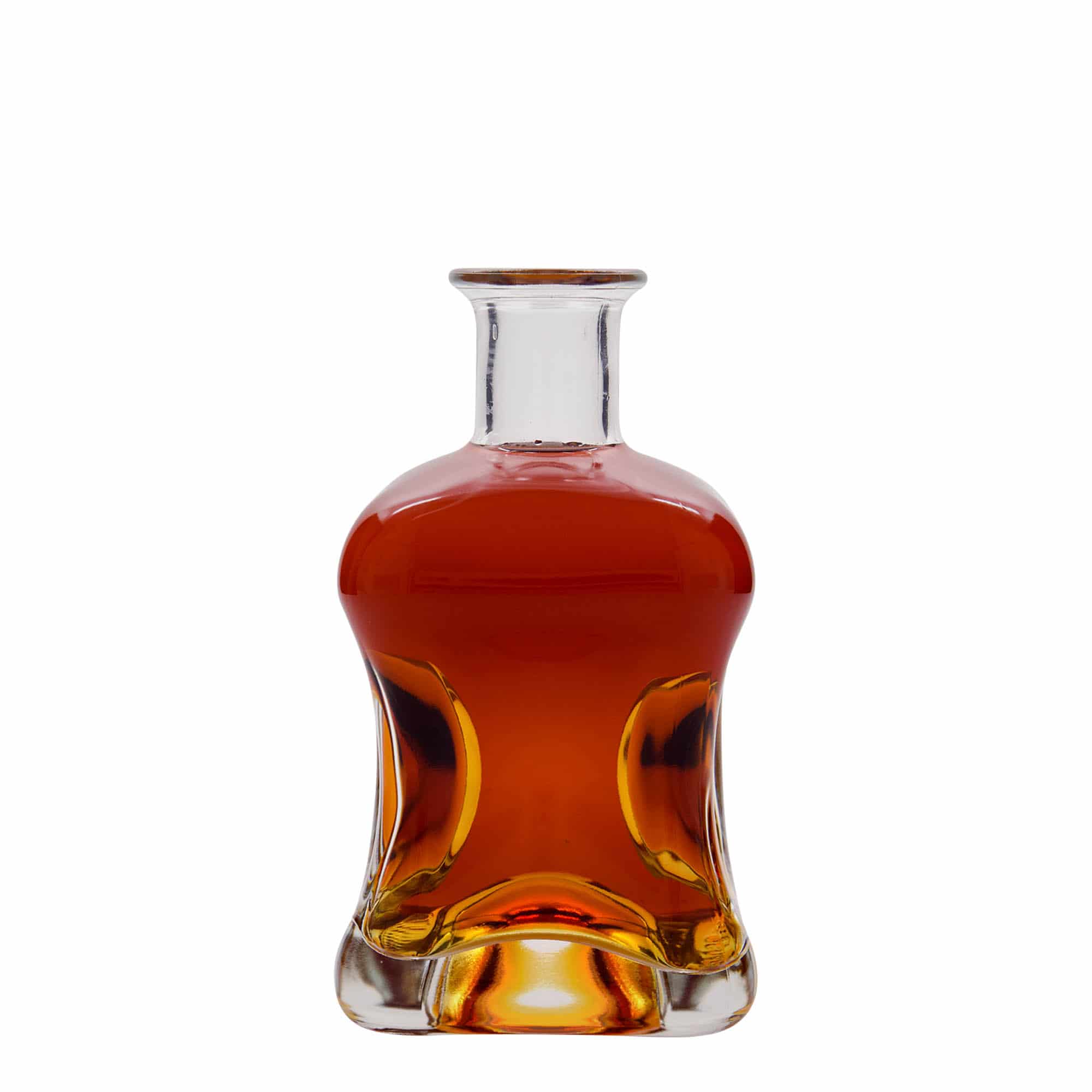 500 ml Bottiglia di vetro 'Dublin', quadrata, imboccatura: fascetta