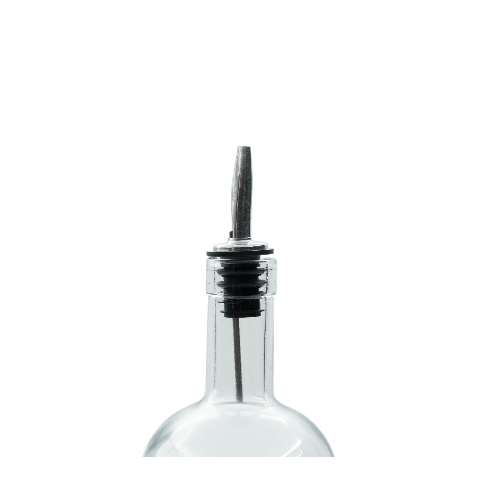 Beccuccio Inox con tubo d'aria, acciaio inox, argento-nero
