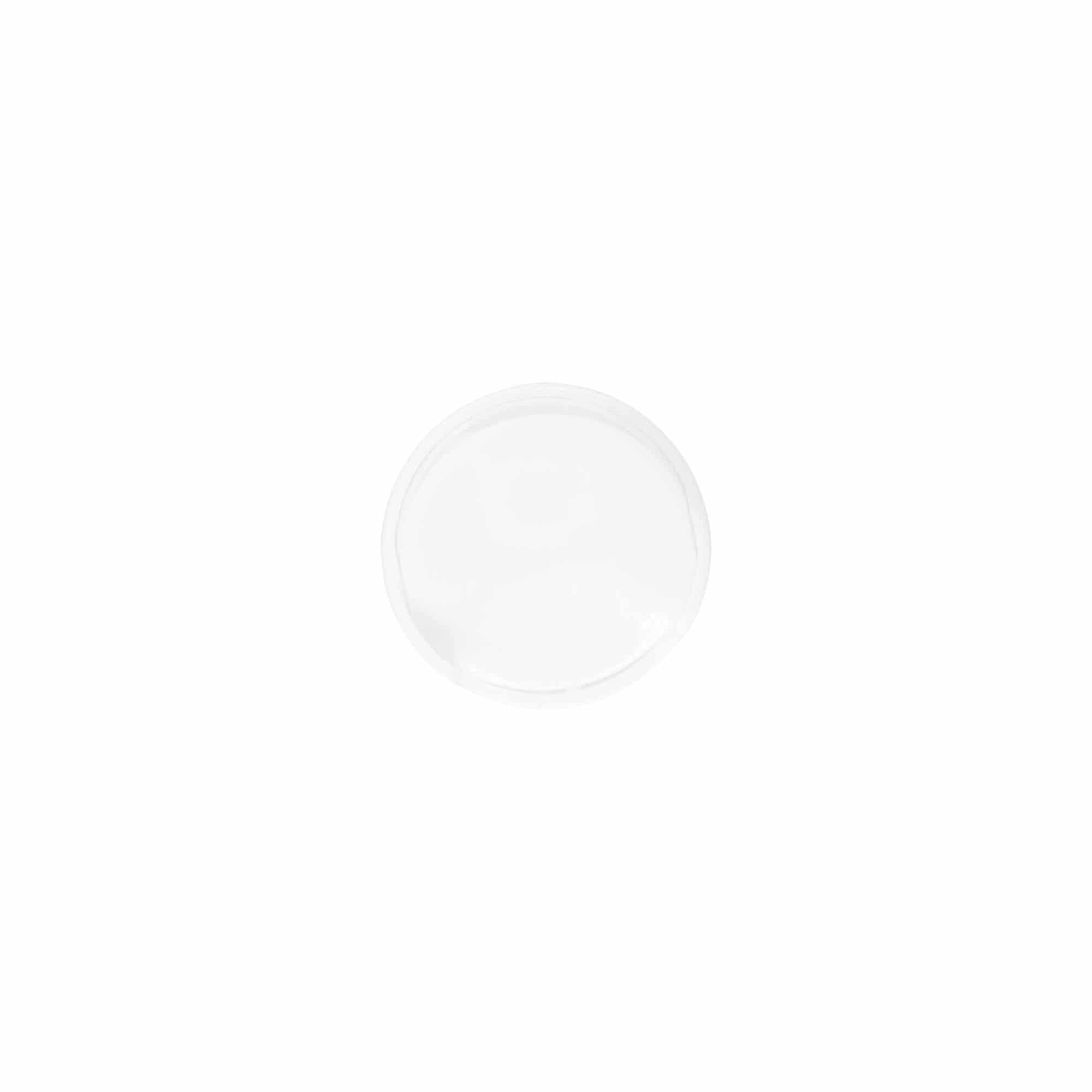 Chiusura a vite Disc Top, plastica PP, bianca, per bocca: 24/410