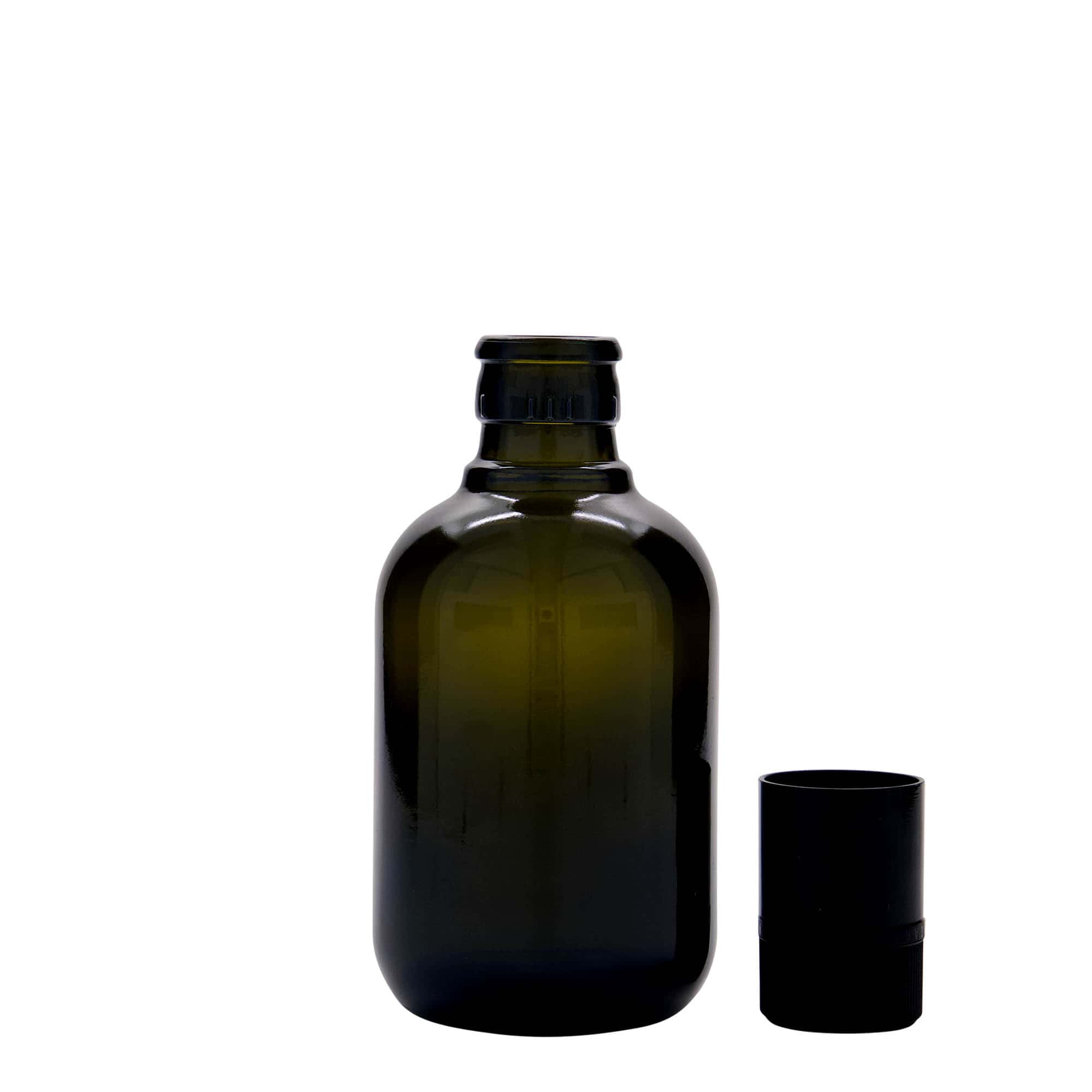 250 ml Bottiglia per aceto/olio 'Biolio', vetro, verde antico, bocca: DOP