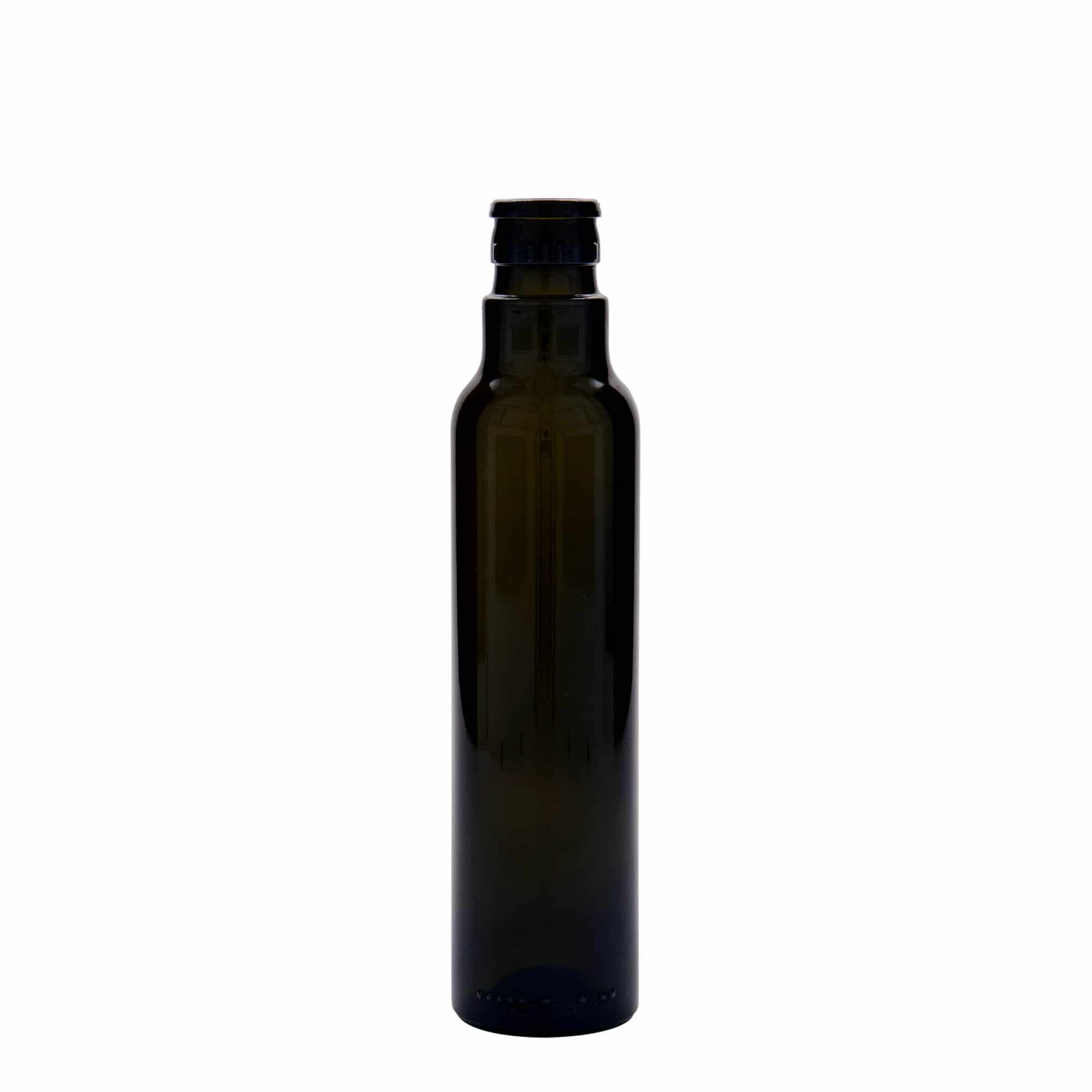 250 ml Bottiglia olio/aceto 'Willy New', vetro, verde antico, imboccatura: DOP 250 ml Bottiglia olio/aceto 'Willy New', vetro, verde antico, imboccatura: DOP