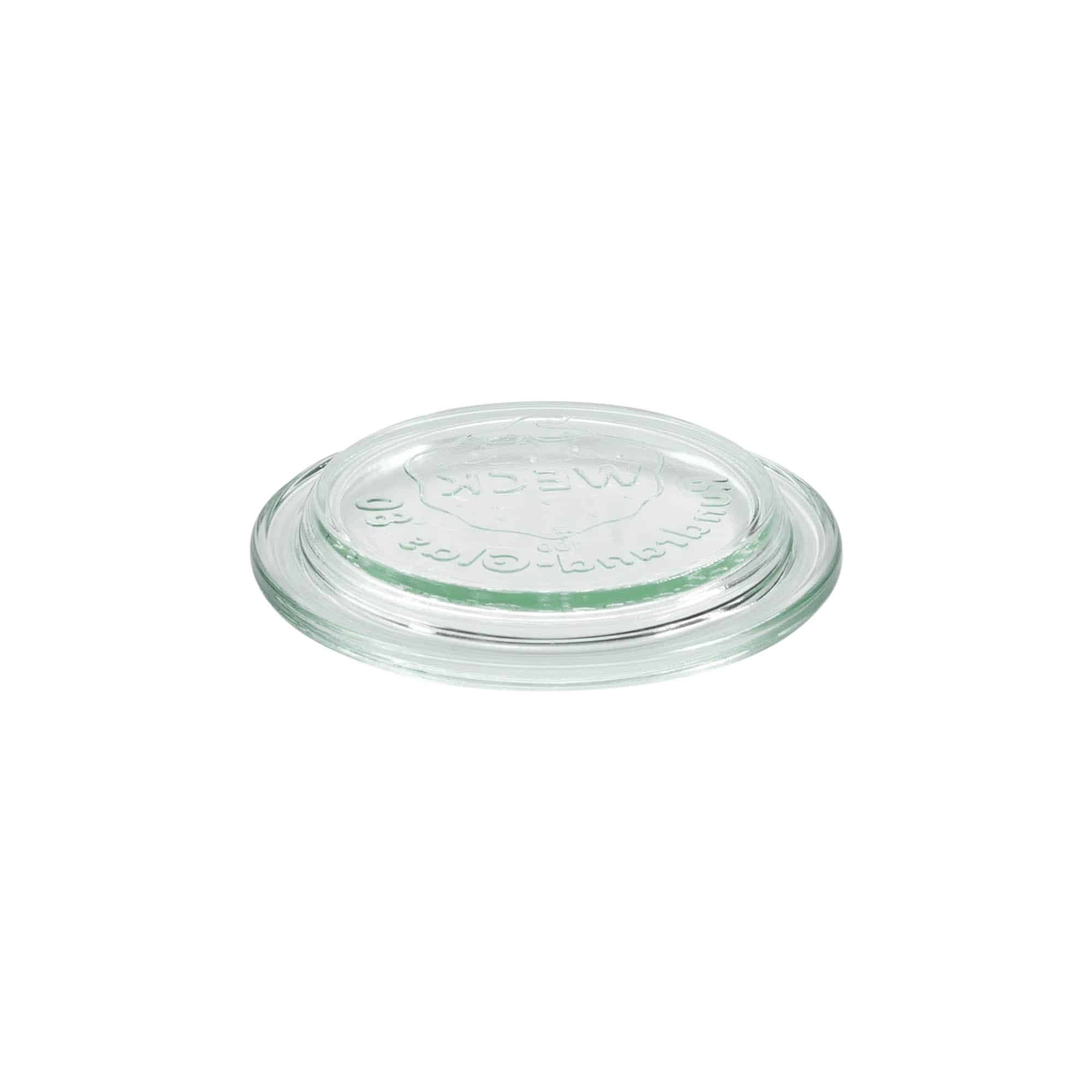 Coperchio WECK di vetro bordo tondo, per imboccatura: RR80