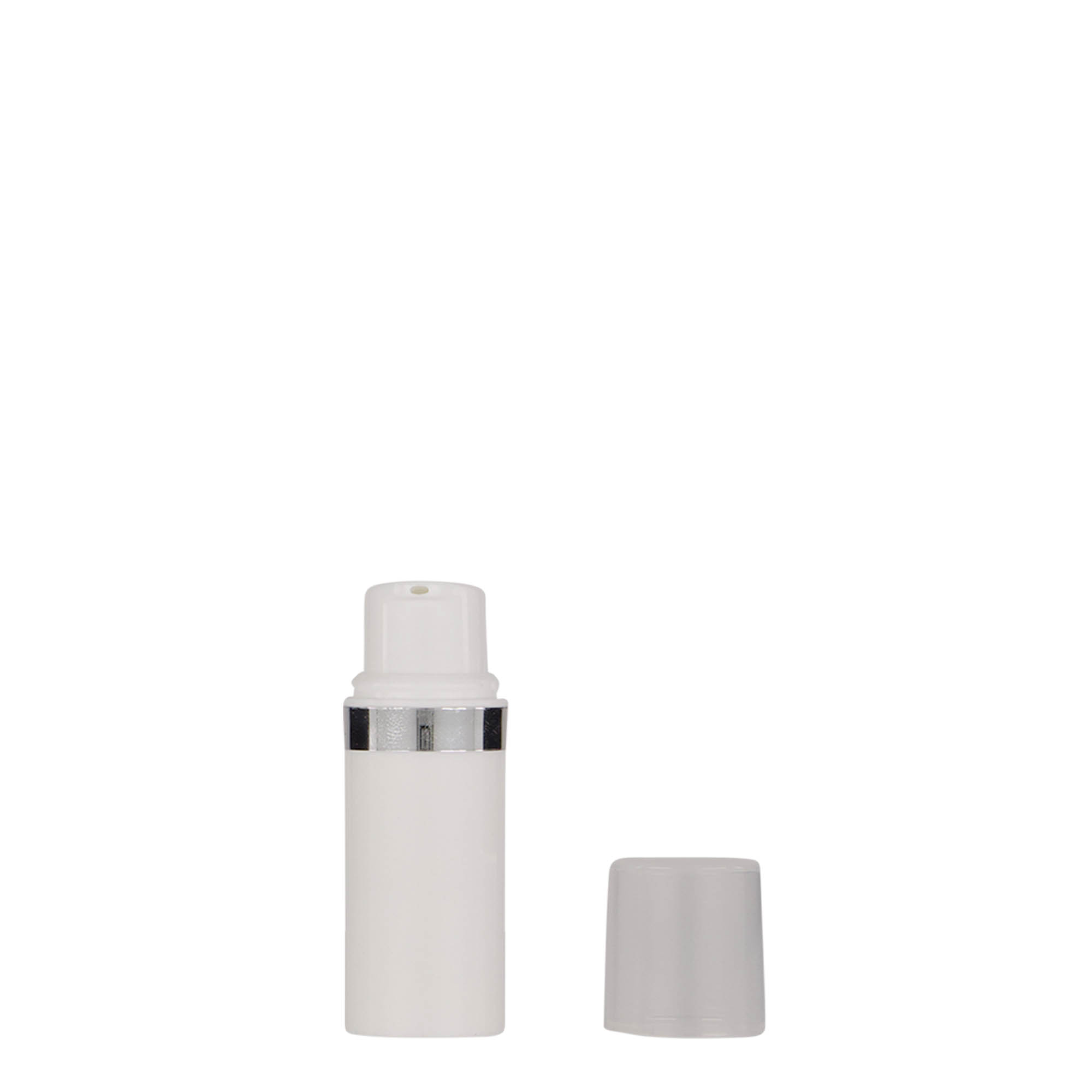 Dispenser airless da 5 ml 'Nano', plastica PP, bianco Dispenser airless da 5 ml 'Nano', plastica PP, bianco