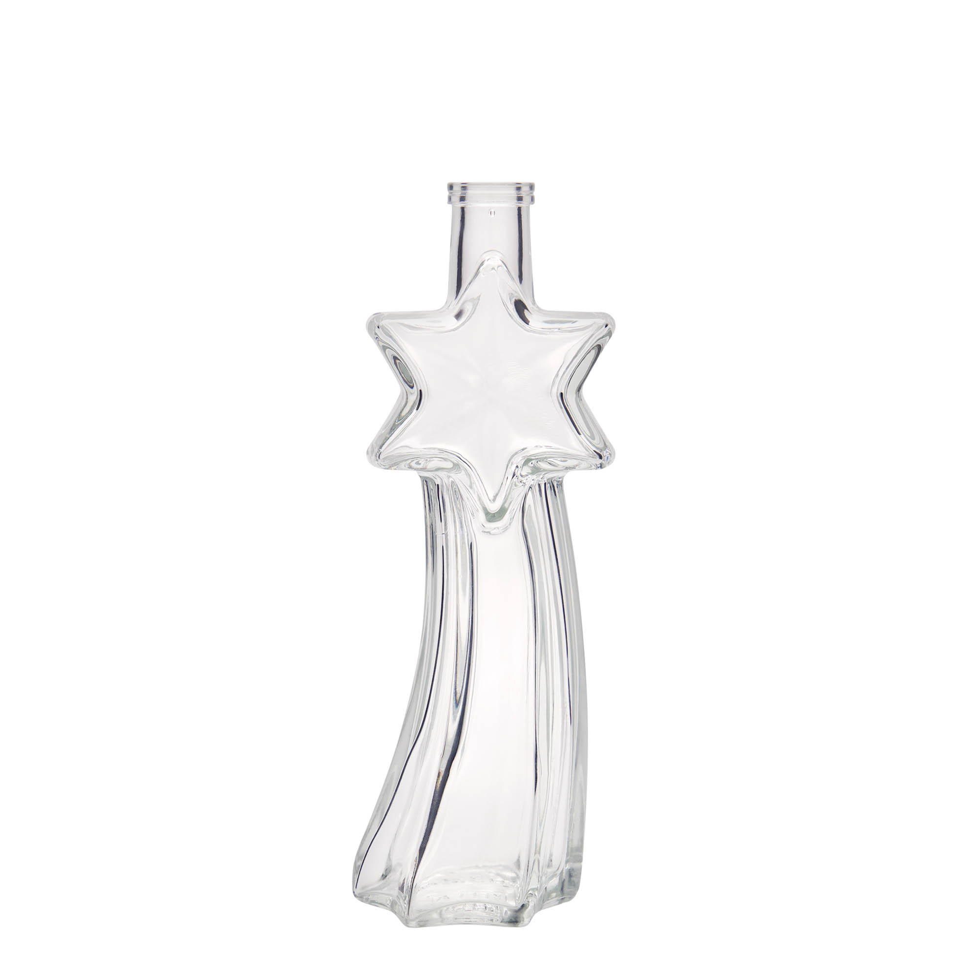 Bottiglia di vetro da 200 ml 'Stella cadente', bocca: sughero Bottiglia di vetro da 200 ml 'Stella cadente', bocca: sughero