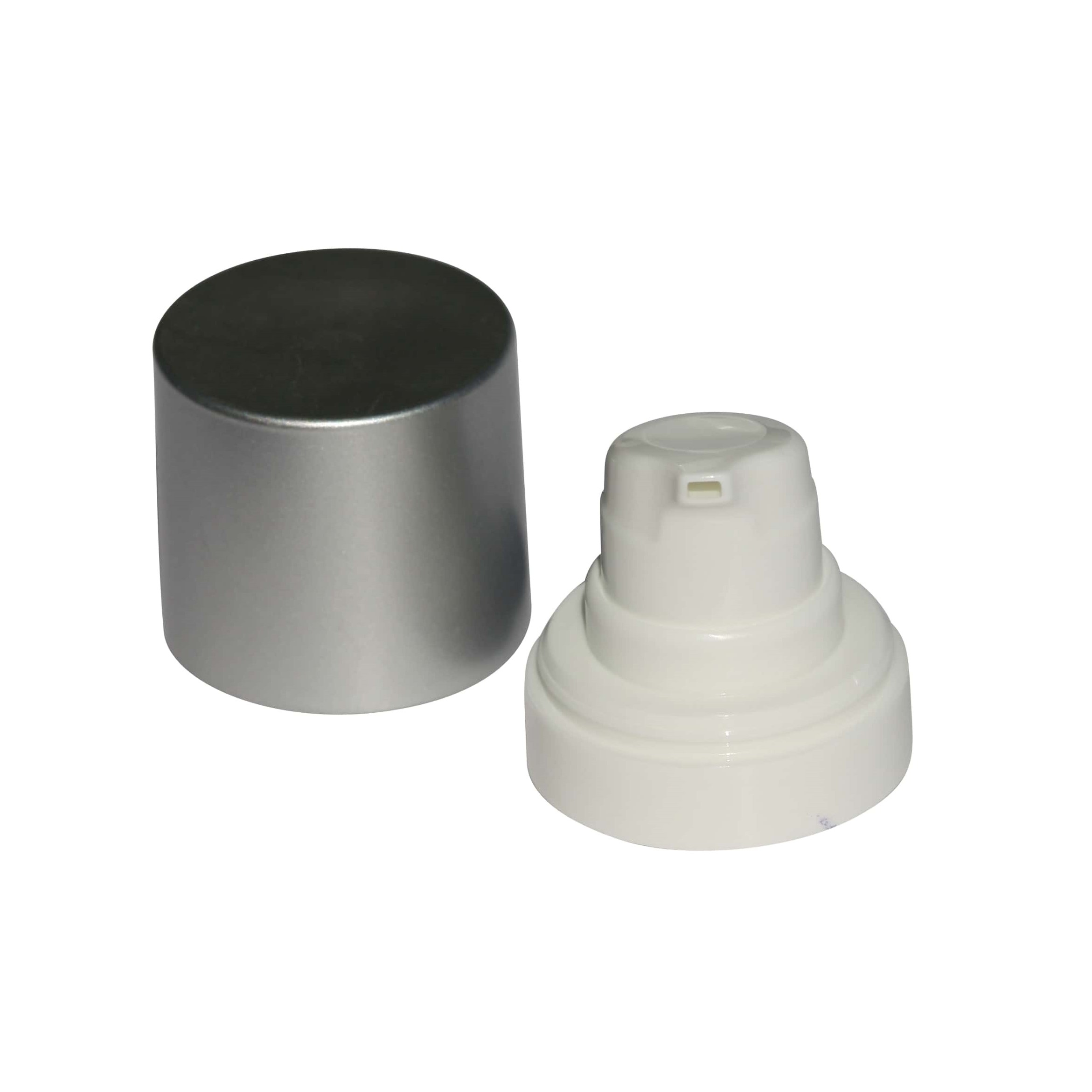 Dispenser a pompa Airless 'Micro', plastica PP, argento