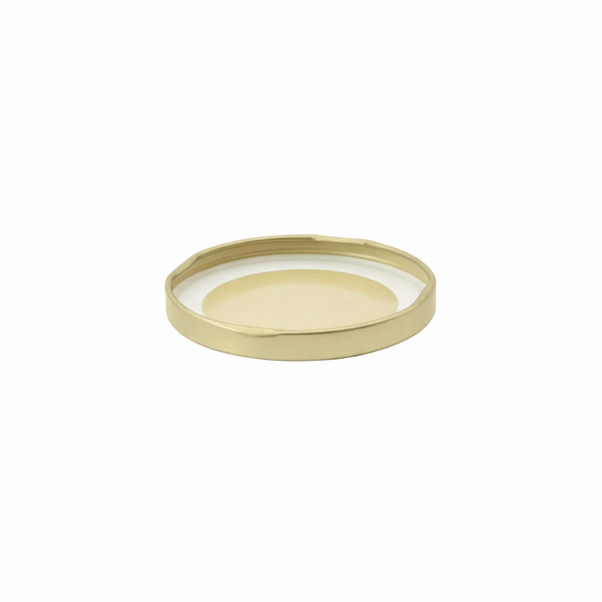 Tappi Twist-Off, lamina bianca, sterilizzabili, oro, per bocca: TO 66