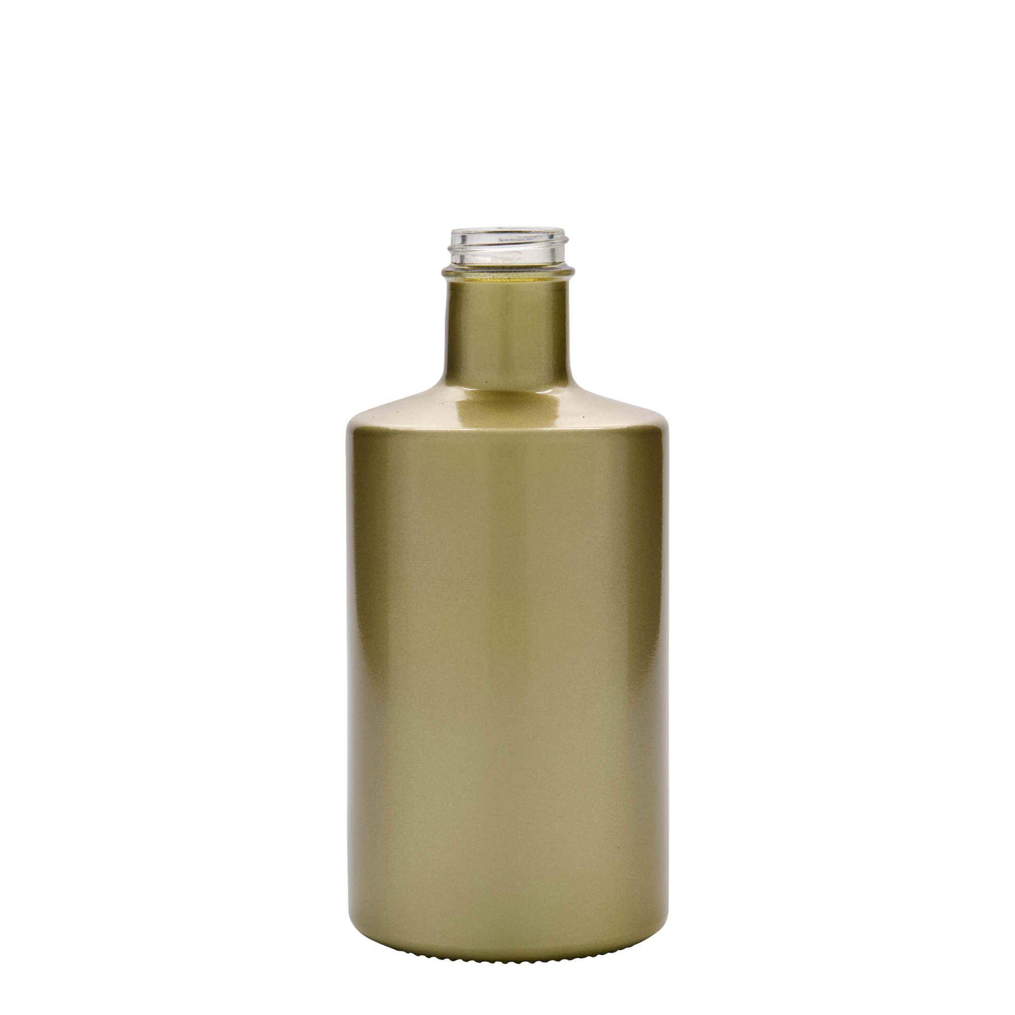 Bottiglia di vetro da 500 ml 'Caroline', oro, bocca: GPI 33 Bottiglia di vetro da 500 ml 'Caroline', oro, bocca: GPI 33