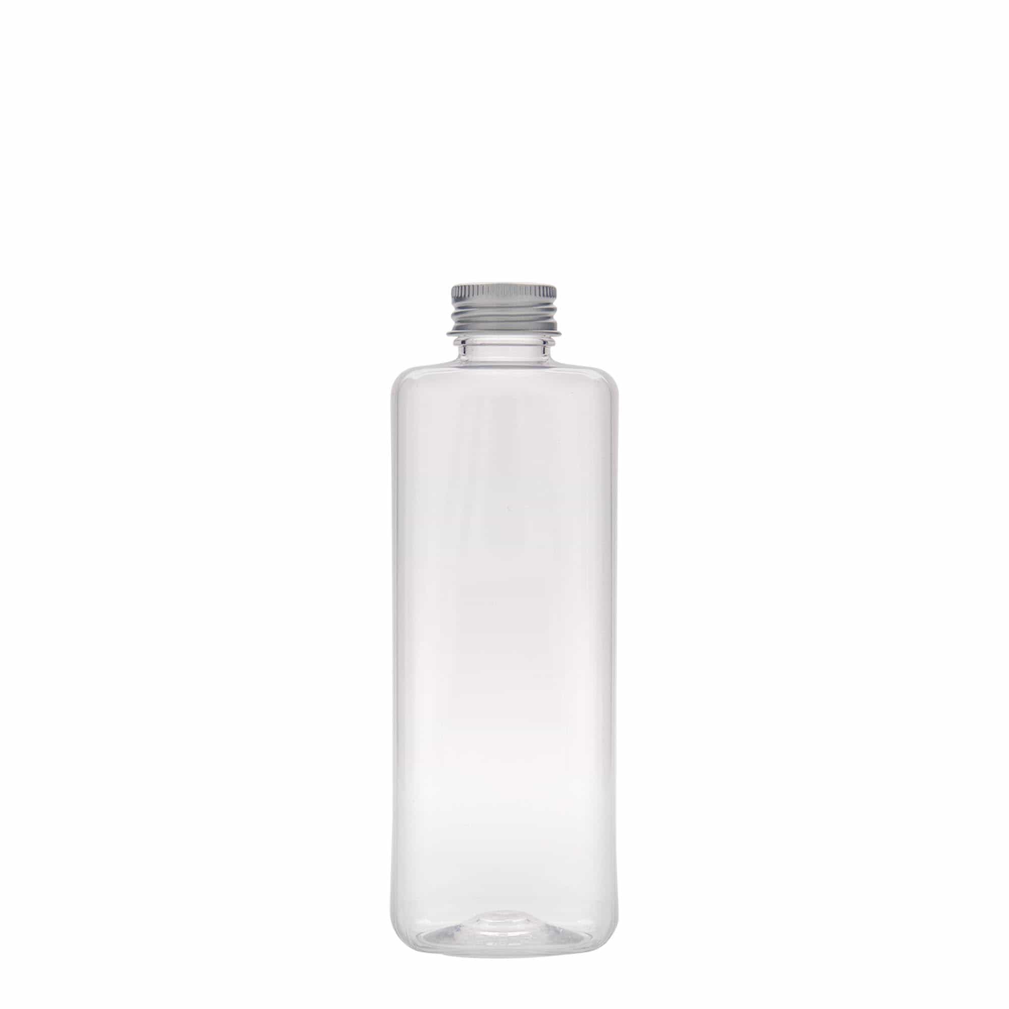 Bottiglia PET da 300 ml 'Karl', quadrata, plastica, bocca: 24/410