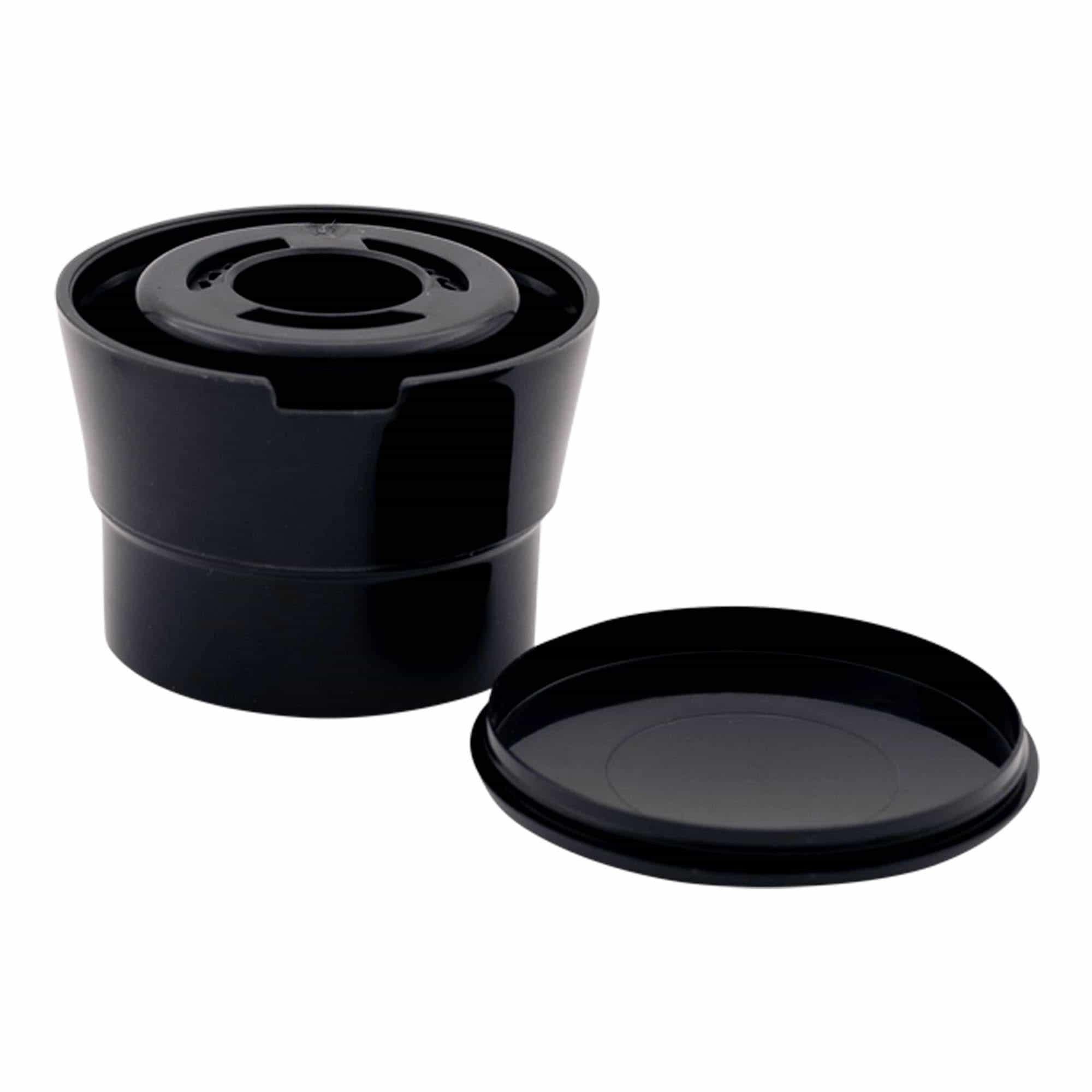 Tappo macina pepe, sale e spezie, plastica PP, nero, per imboccatura: GPI 38/400