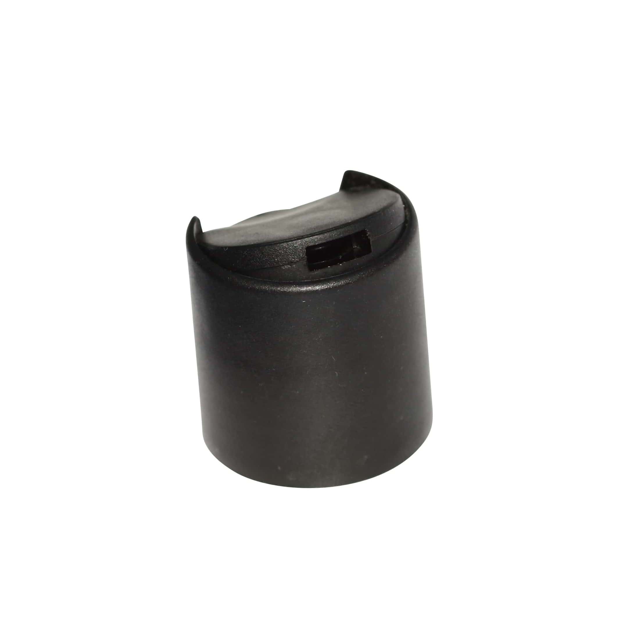 Tappo a vite Disc Top, plastica PP, nero, per bocca: 24/410