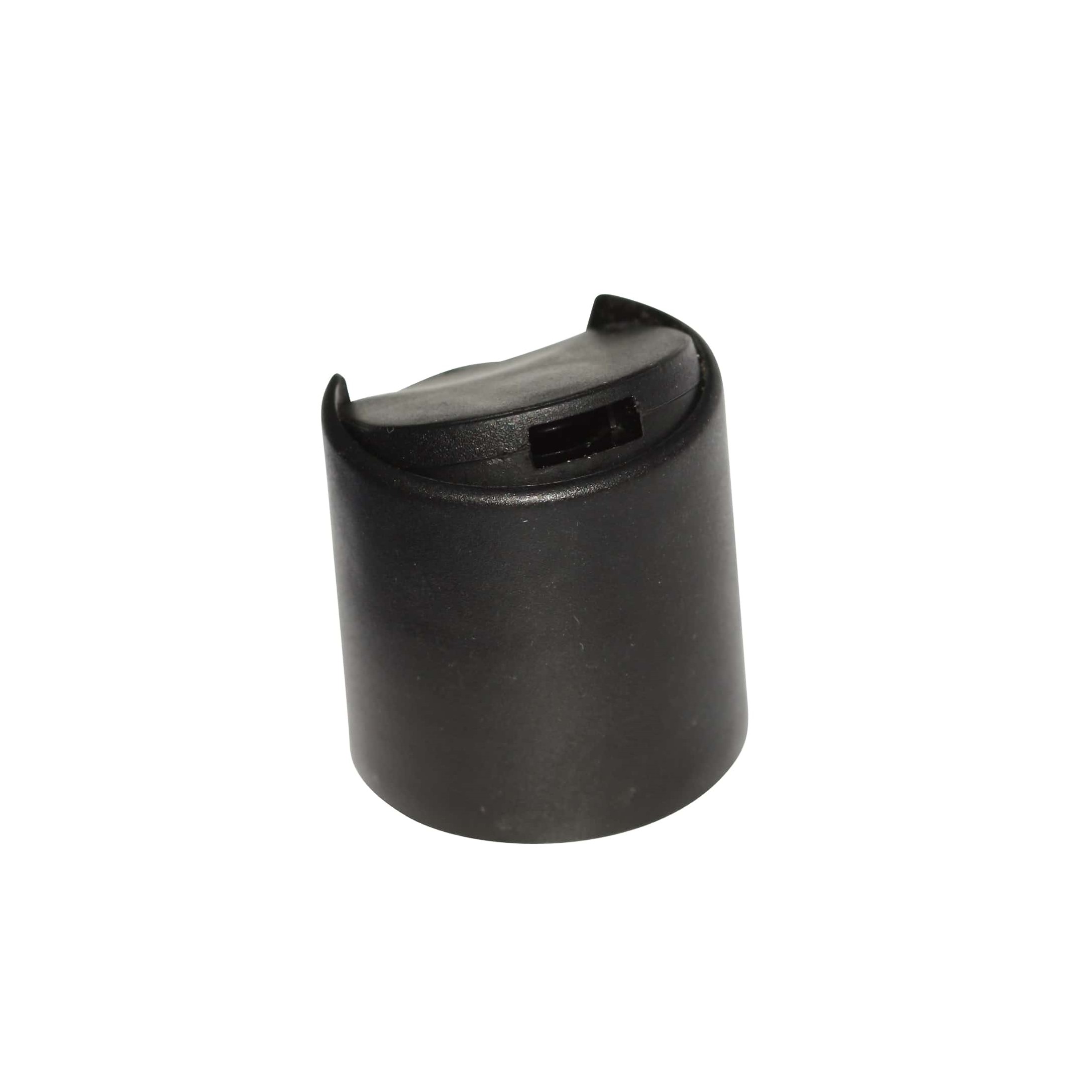 Tappo a vite Disc Top, plastica PP, nero, per bocca: 24/410