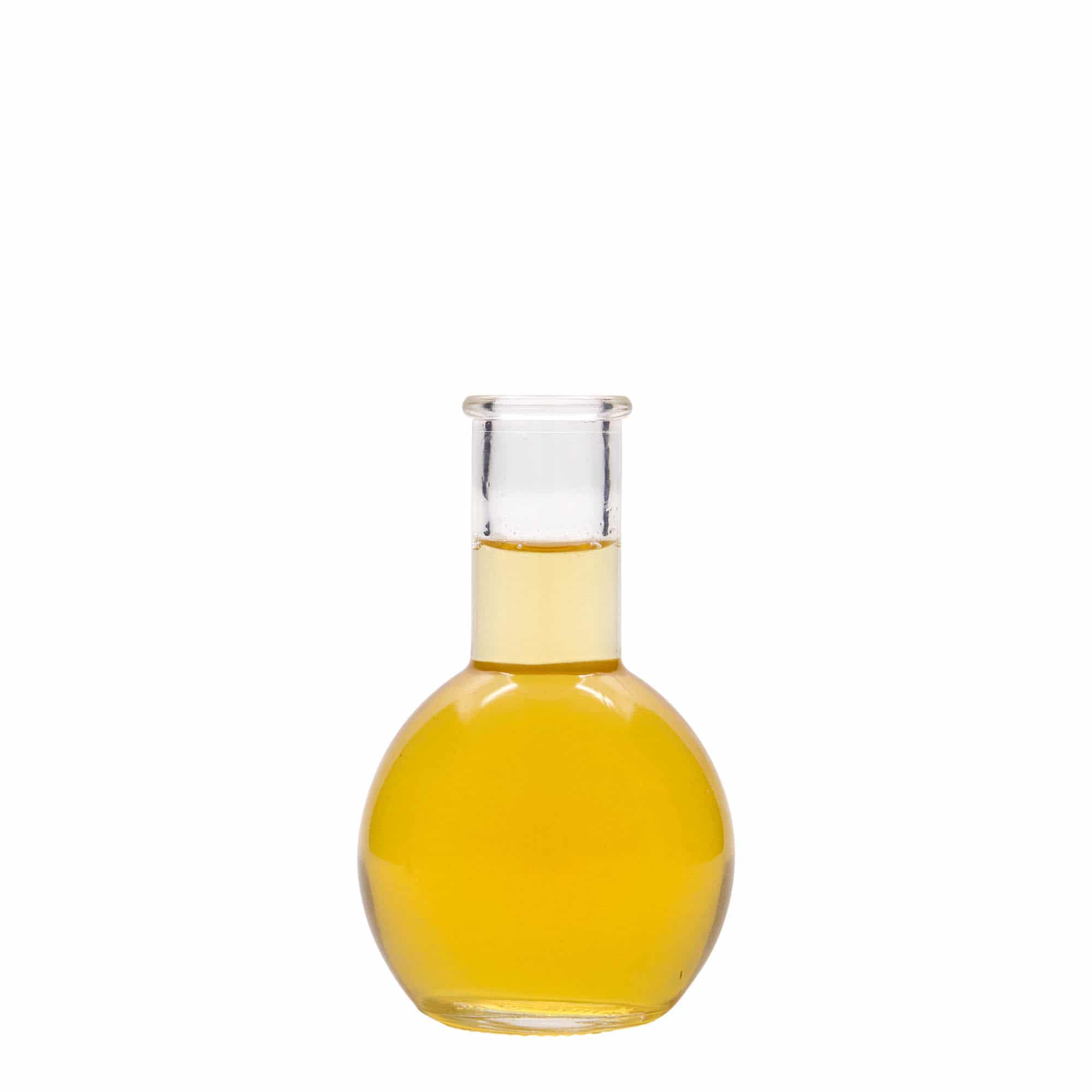 100 ml Bottiglia di vetro 'Tulipano', imboccatura: fascetta