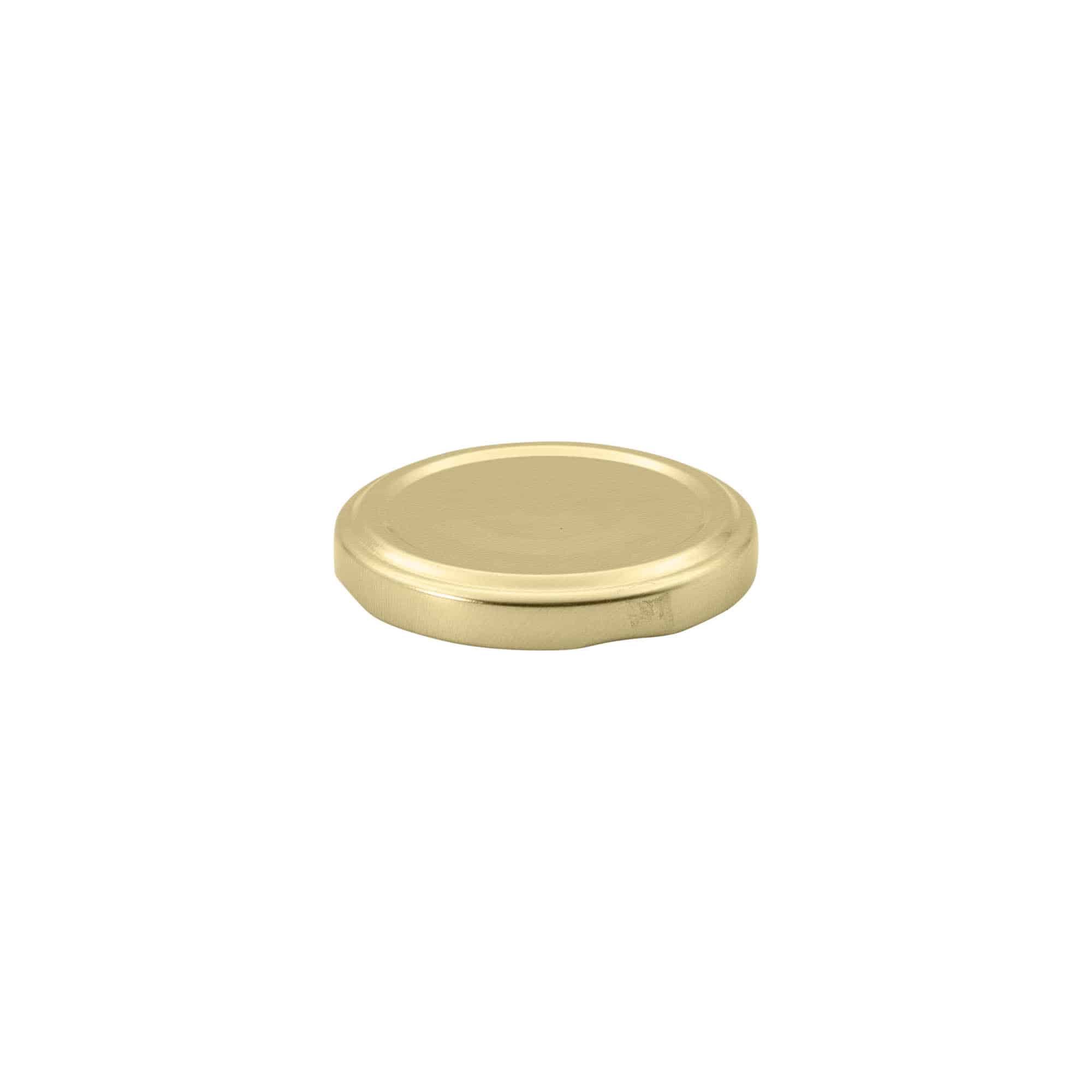 Tappi Twist-Off, lamina bianca, sterilizzabili, oro, per bocca: TO 58