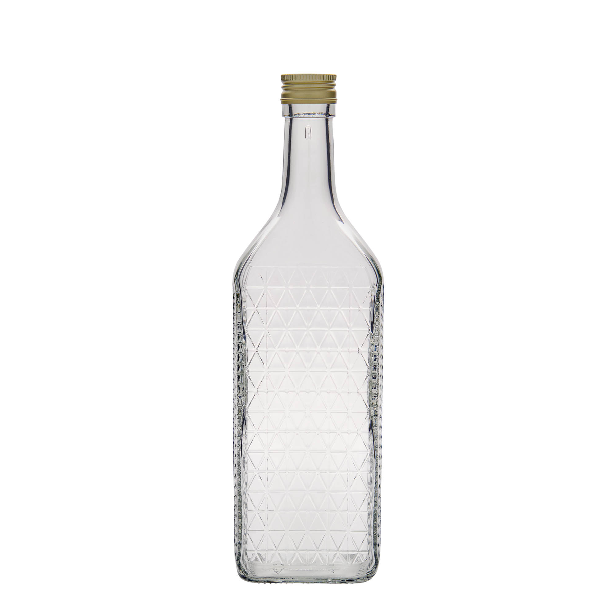 Bottiglia di vetro da 700 ml 'Caruso', rettangolare, bocca: PP 31,5 Bottiglia di vetro da 700 ml 'Caruso', rettangolare, bocca: PP 31,5