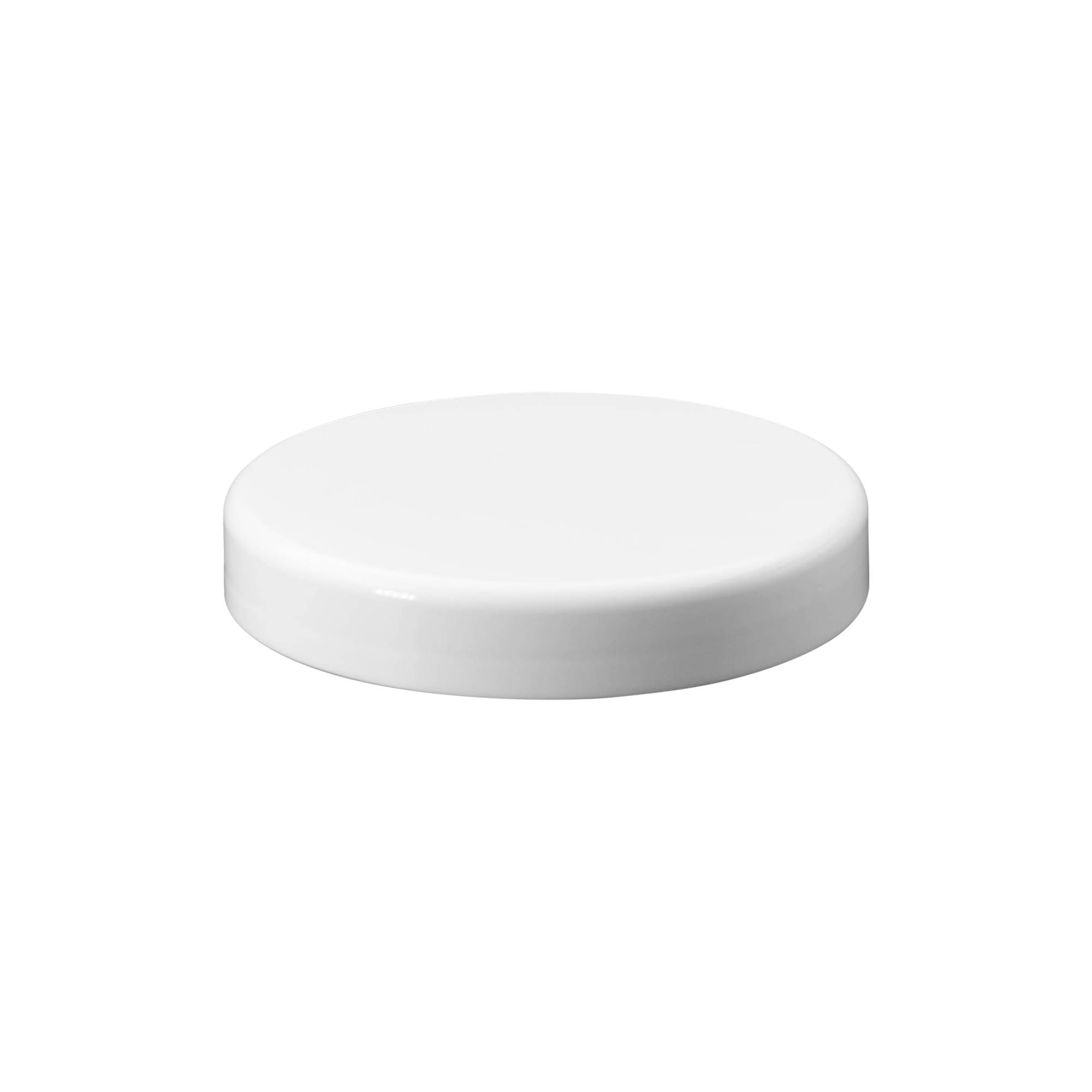 Tappo a vite, plastica PP, bianco, per bocca: 100/400 Tappo a vite, plastica PP, bianco, per bocca: 100/400