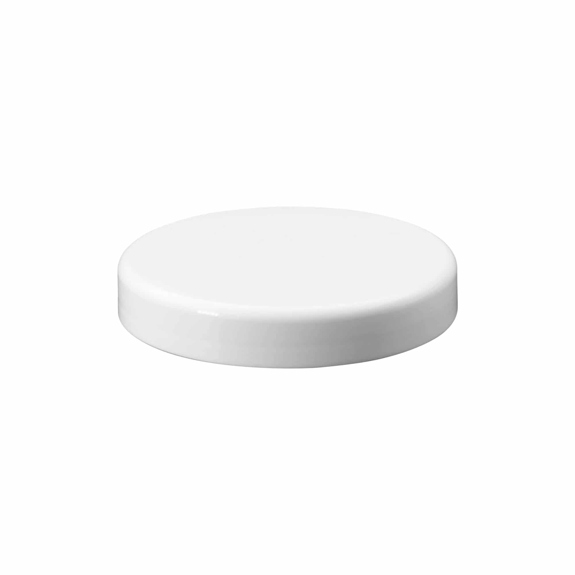 Tappo a vite, plastica PP, bianco, per bocca: 100/400