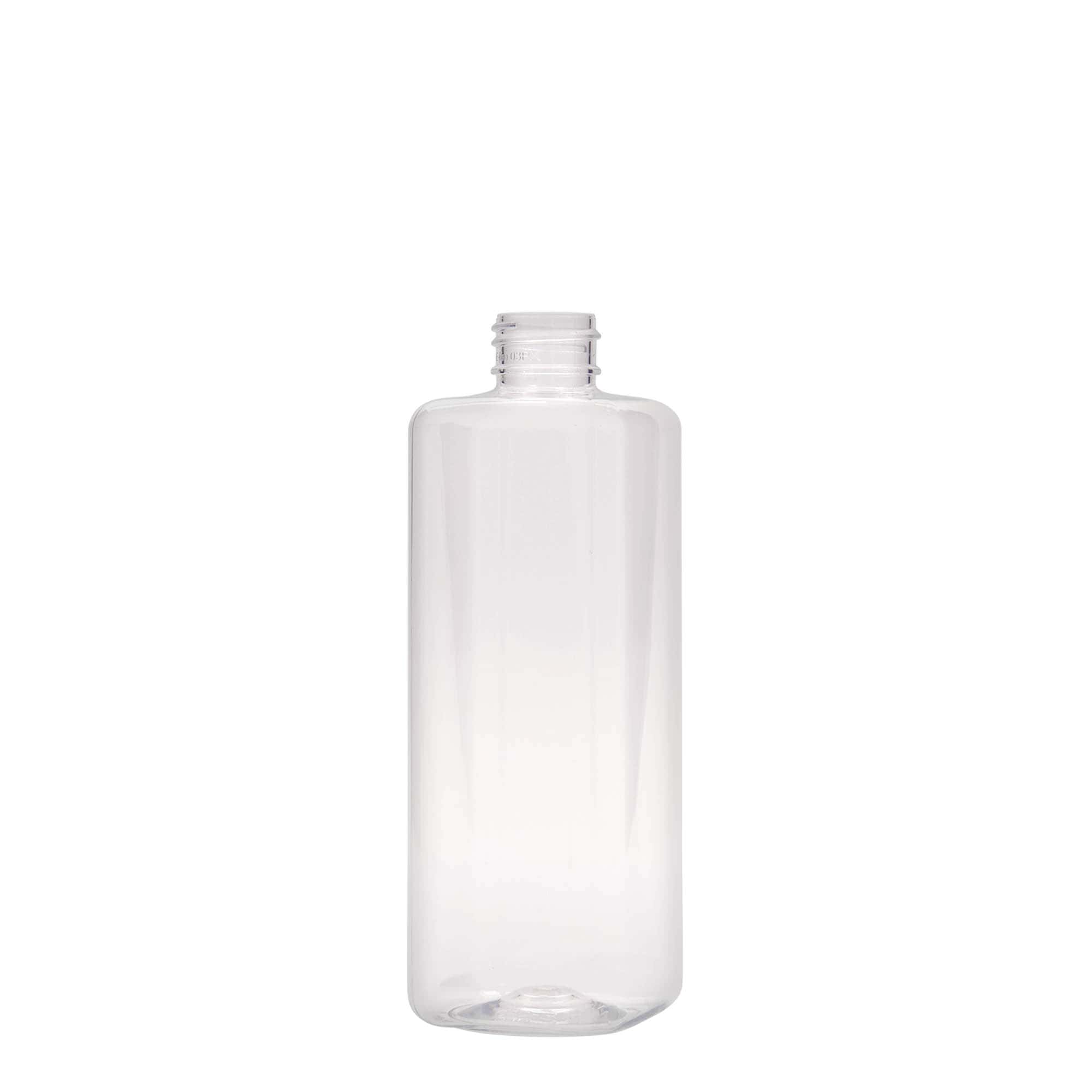 Bottiglia PET da 300 ml 'Karl', quadrata, plastica, bocca: 24/410