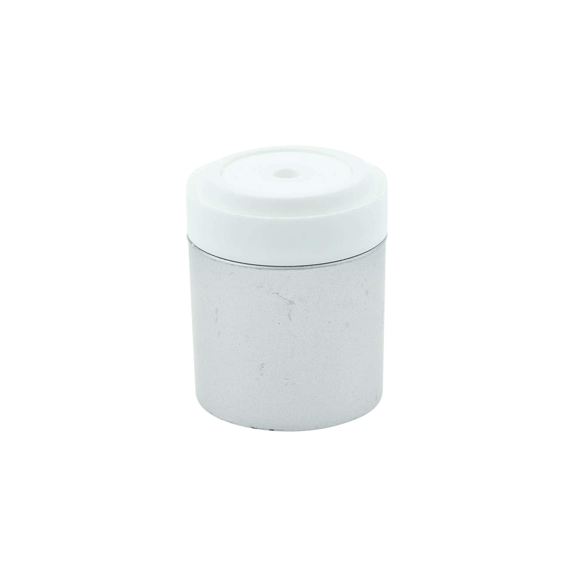 Testa pompa dosatrice airless 'Micro', plastica PP, argento Testa pompa dosatrice airless 'Micro', plastica PP, argento