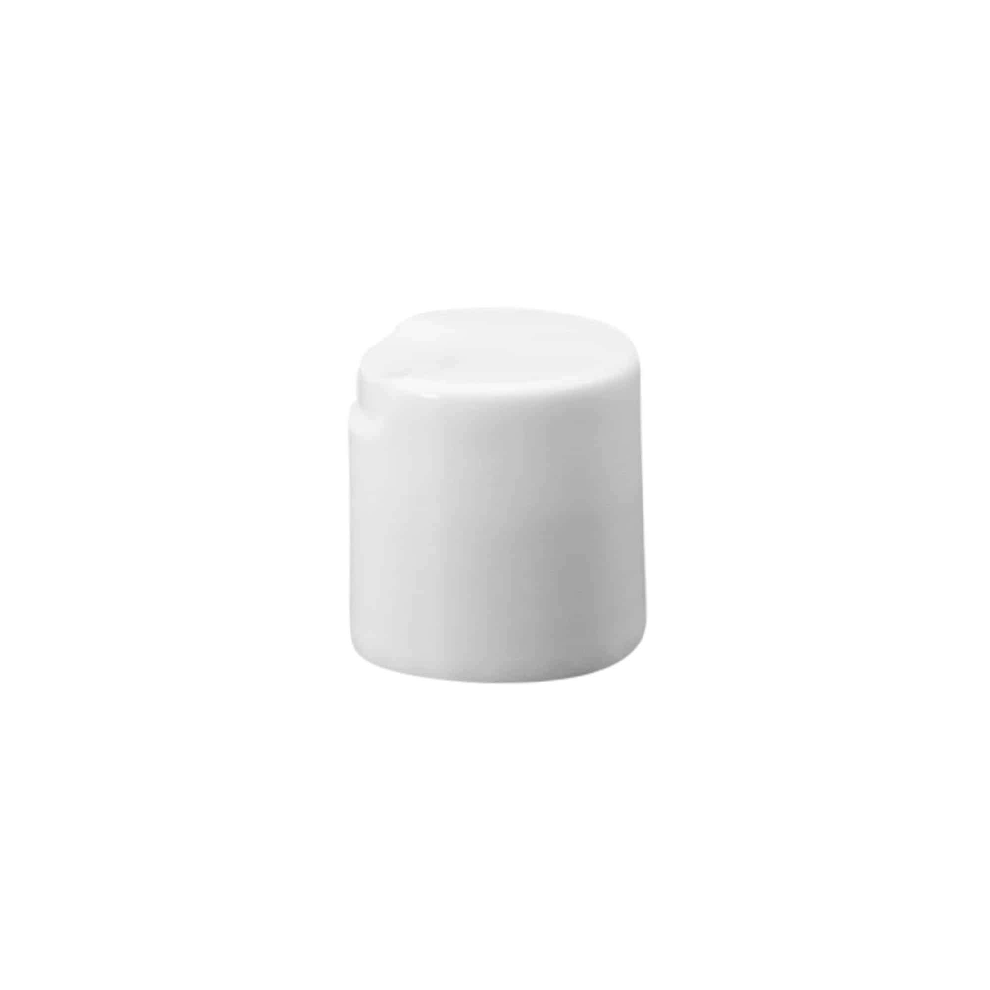 Chiusura a vite Disc Top, plastica PP, bianca, per bocca: 24/410