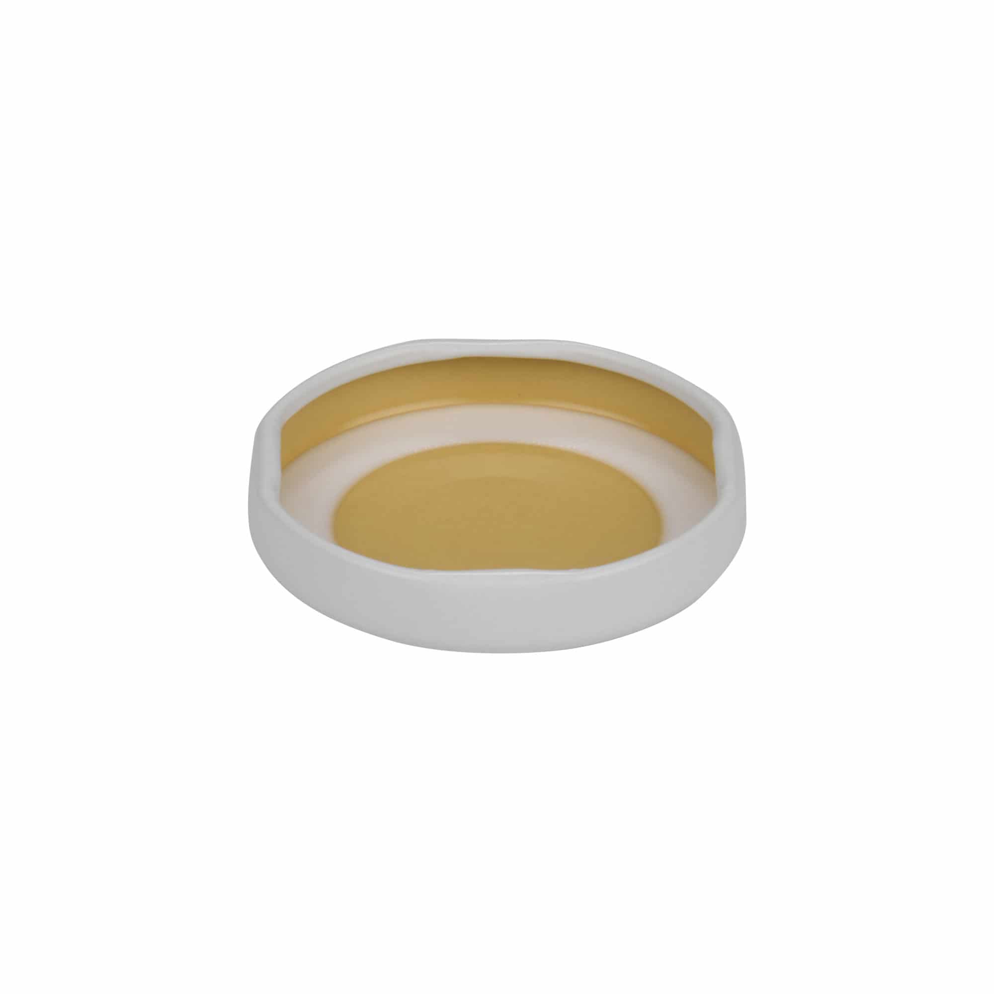 Tappi Twist-Off, lamina bianca, bianco, per bocca: TO 43