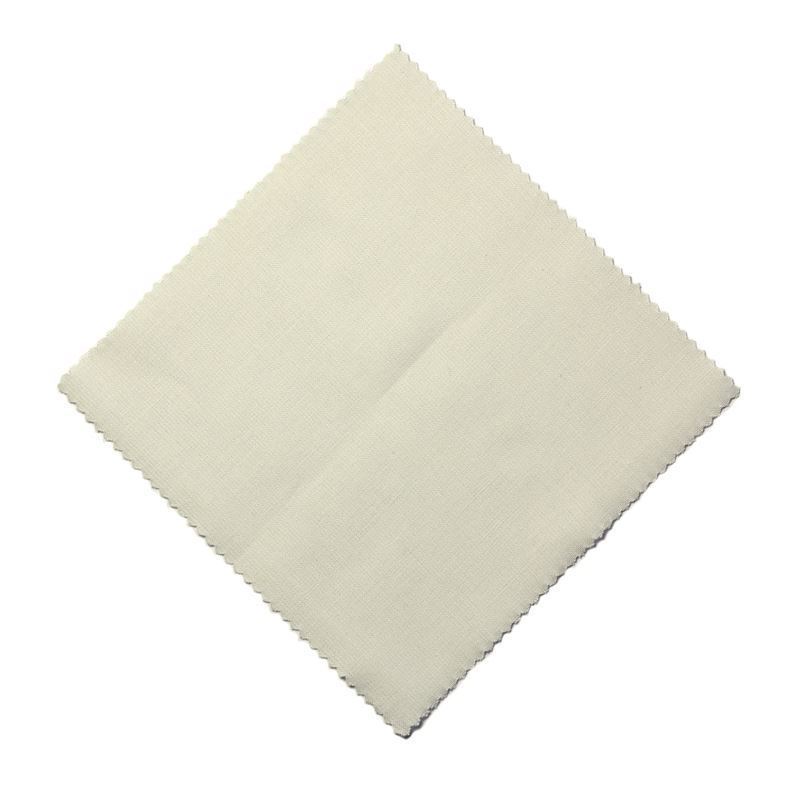 Copri vasetti in stoffa 15x15, quadrati, tessuto, crema, imboccatura: TO58-TO82