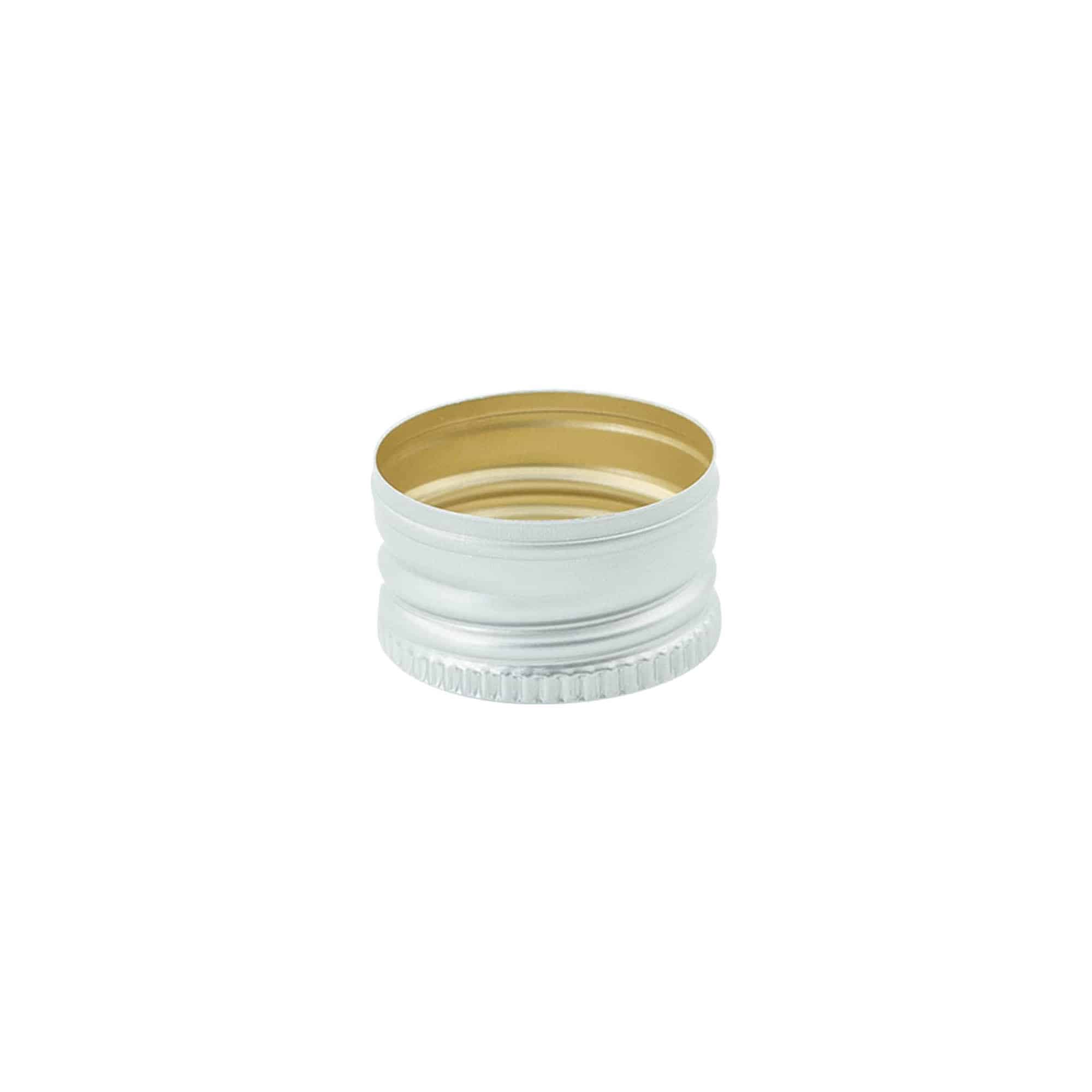 Tappo a vite #, metallo, argento, per bocca: PP 28