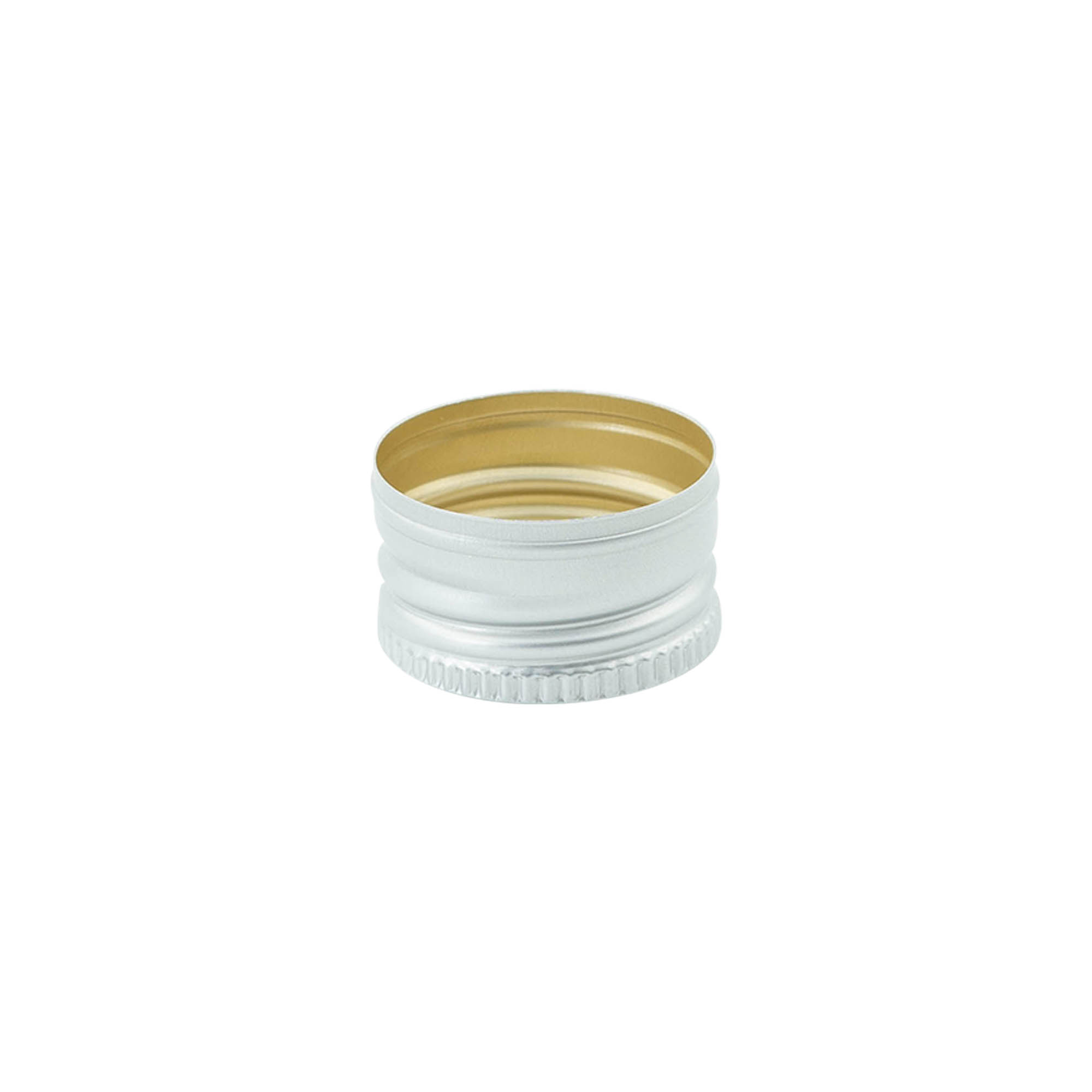 Tappo a vite #, metallo, argento, per bocca: PP 28 Tappo a vite #, metallo, argento, per bocca: PP 28