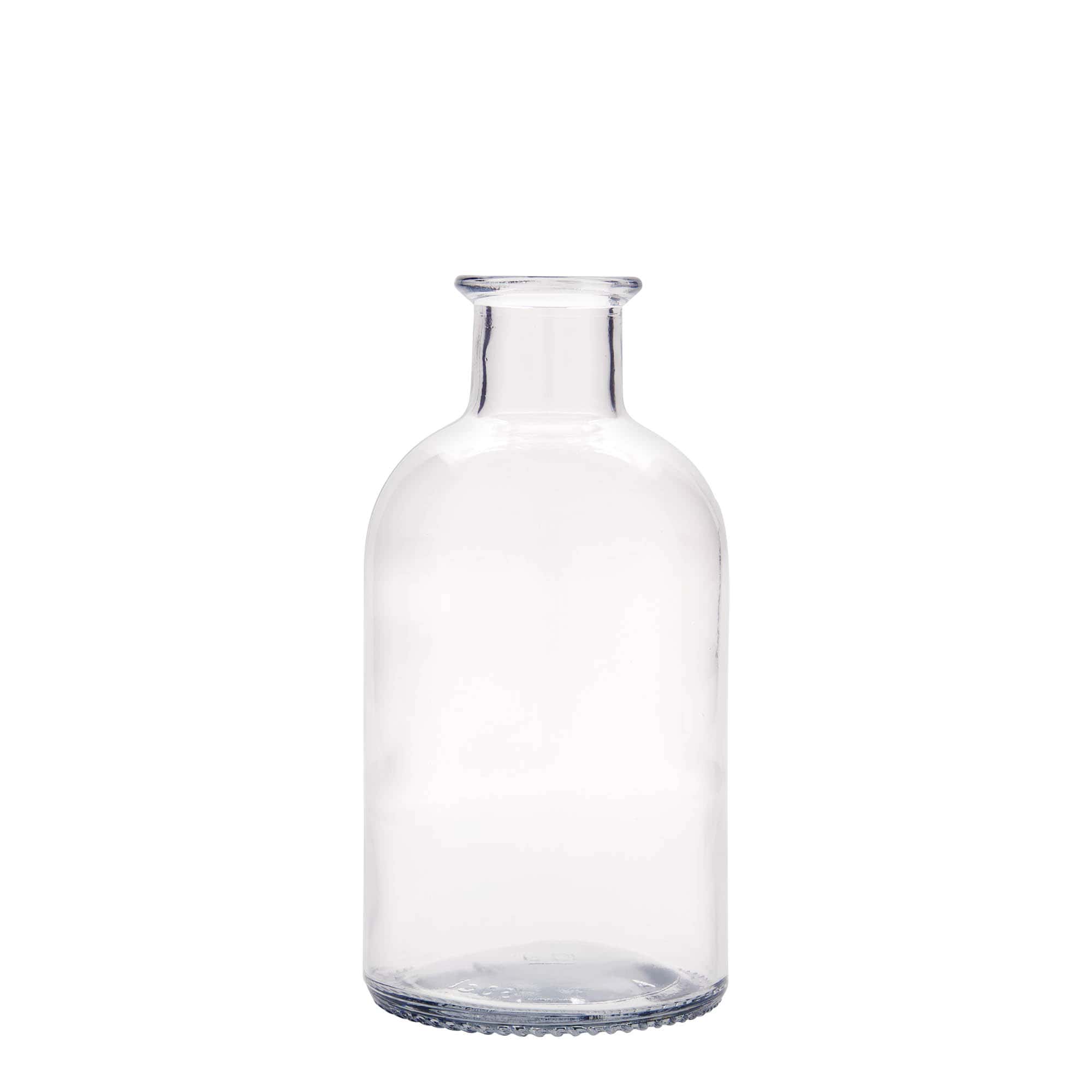 500 ml Bottiglia da farmacia 'Italia', vetro, imboccatura: fascetta 500 ml Bottiglia da farmacia 'Italia', vetro, imboccatura: fascetta