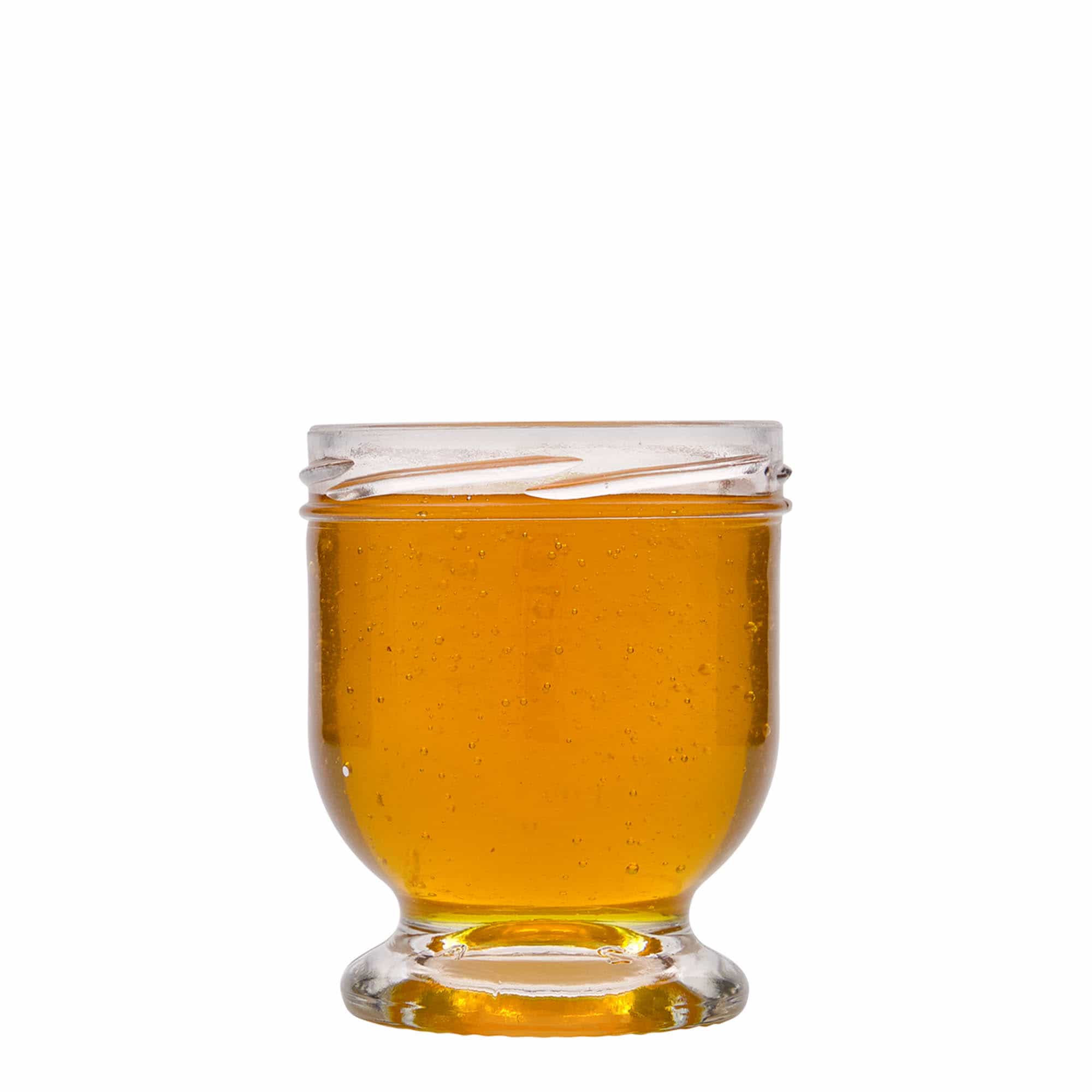 250 ml Vasetto di vetro 'Nocca', bocca larga, imboccatura: Twist-Off (TO 82)