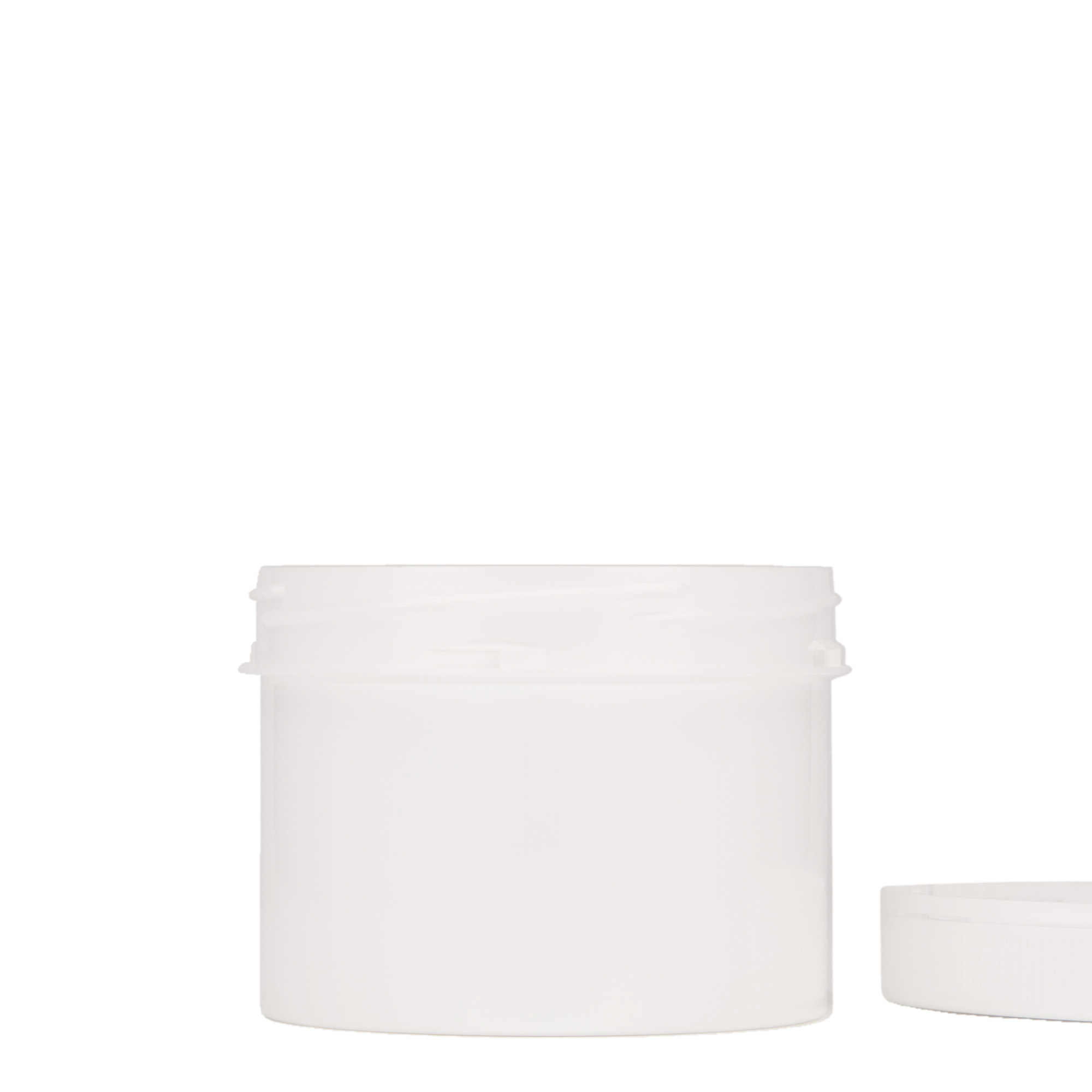 300 ml barattolo in plastica 'Securilock', PP, bianco, bocca: chiusura a vite