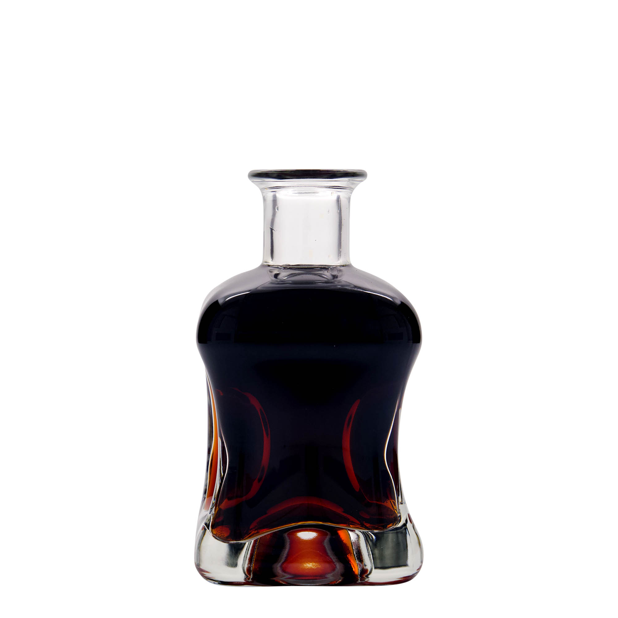 Bottiglia di vetro da 350 ml 'Dublin', quadrata, bocca: sughero Bottiglia di vetro da 350 ml 'Dublin', quadrata, bocca: sughero