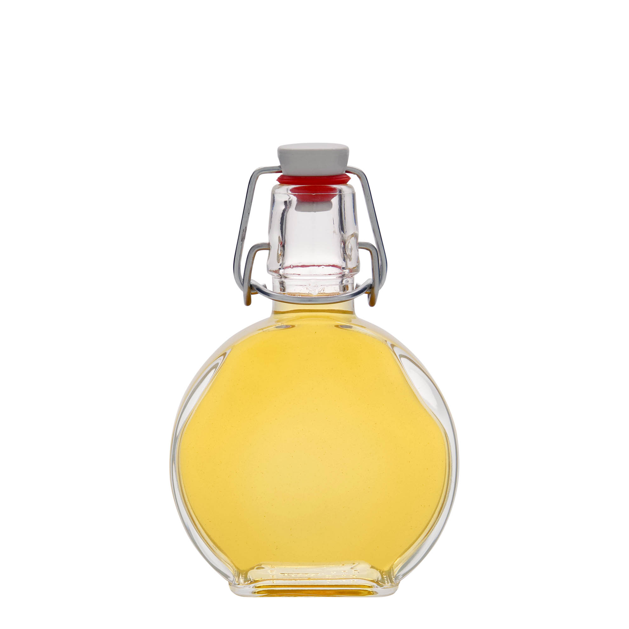 Bottiglia di vetro da 200 ml 'Sensatione', rettangolare, bocca: chiusura a leva Bottiglia di vetro da 200 ml 'Sensatione', rettangolare, bocca: chiusura a leva