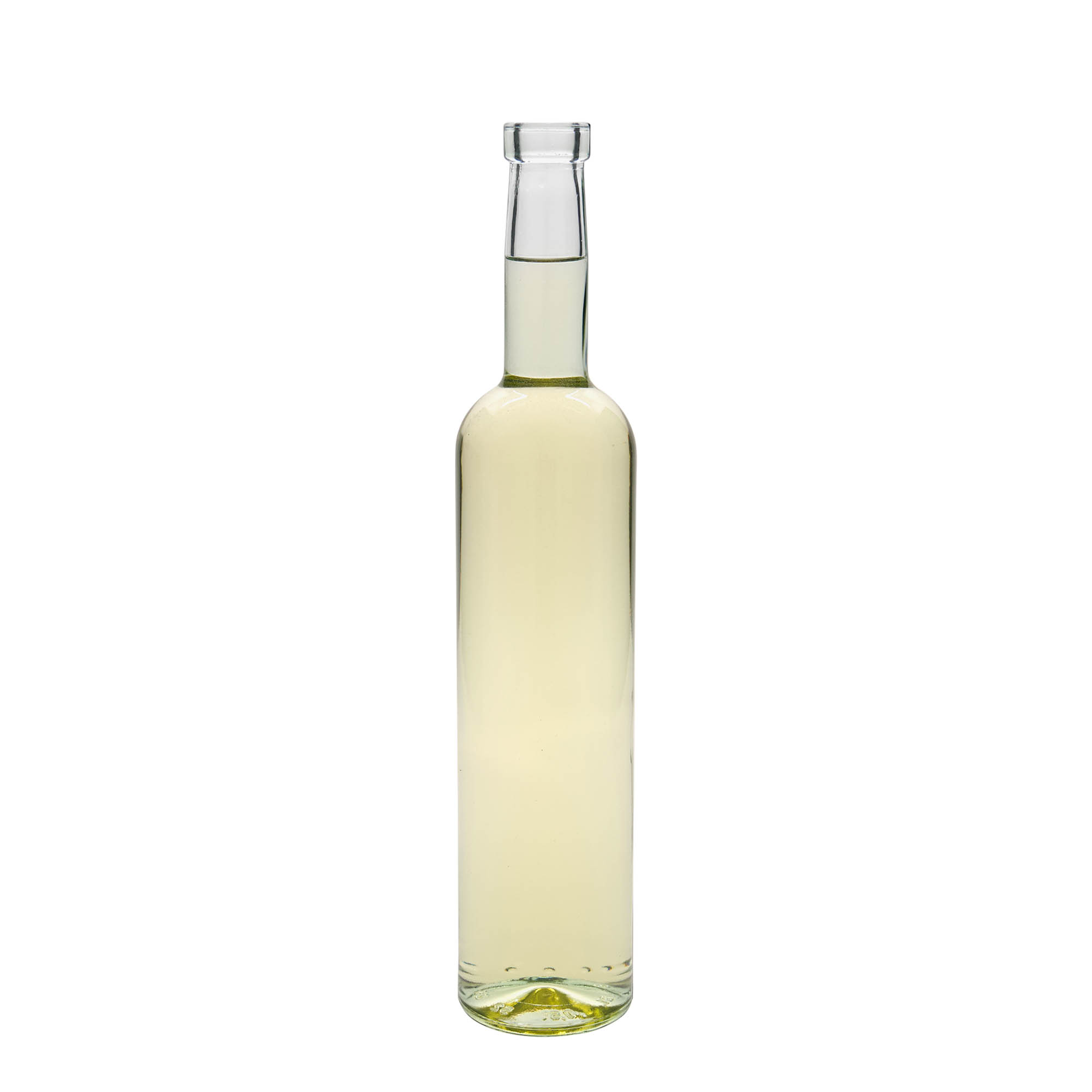 Bottiglia di vetro da 500 ml 'Bordeaux', bocca: tappo di sughero Bottiglia di vetro da 500 ml 'Bordeaux', bocca: tappo di sughero